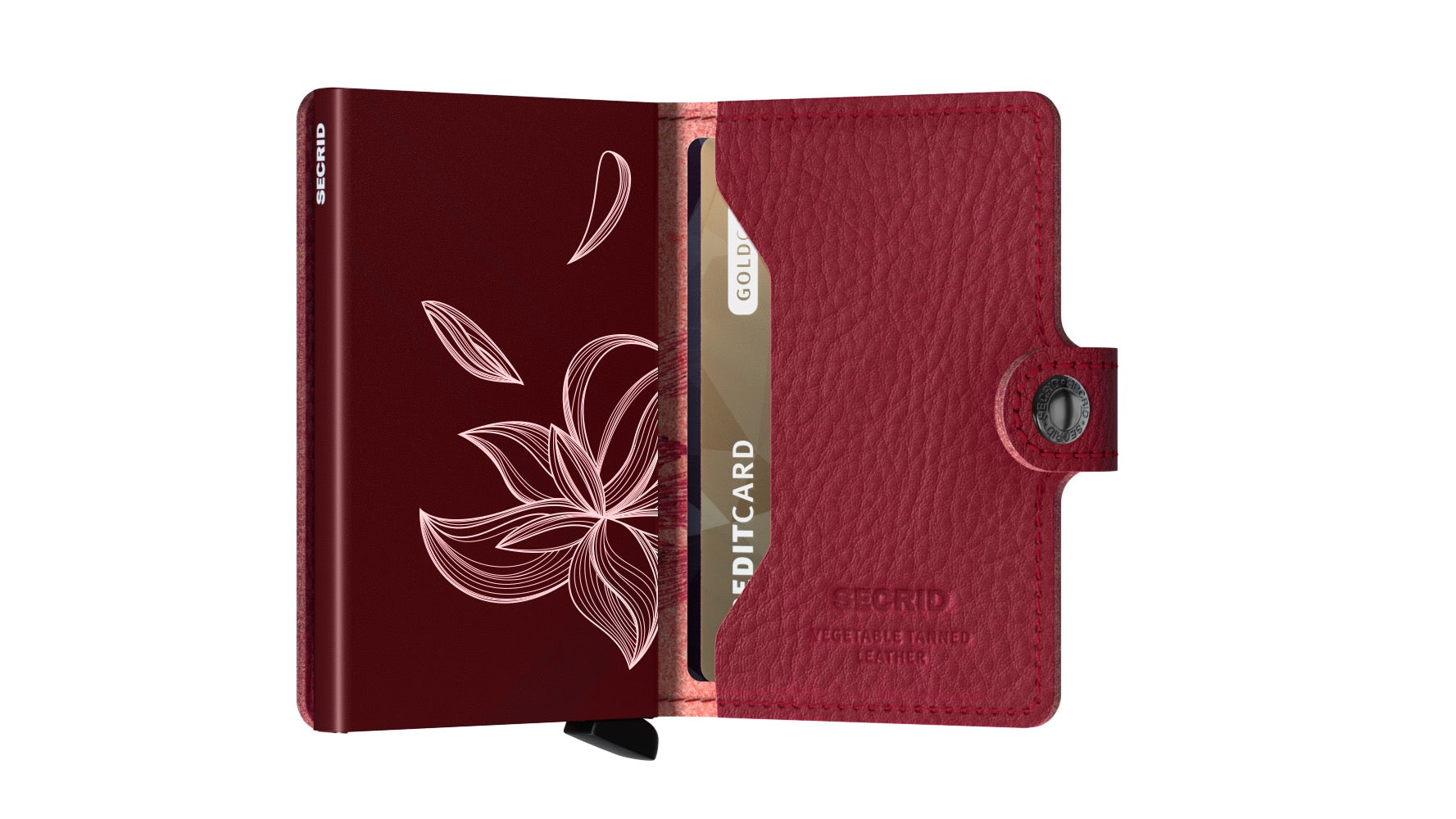 Secrid Miniwallet Stitch Magnolia Rosso