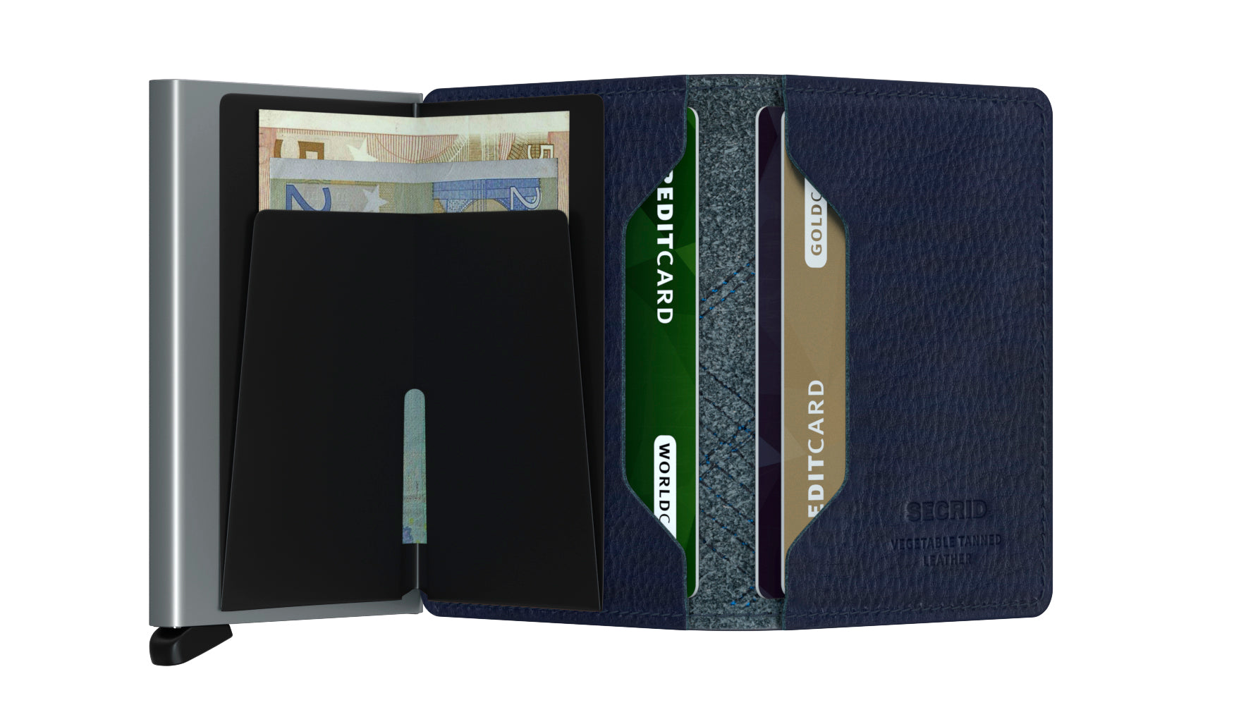 Secrid Slimwallet Stitch Linea Navy