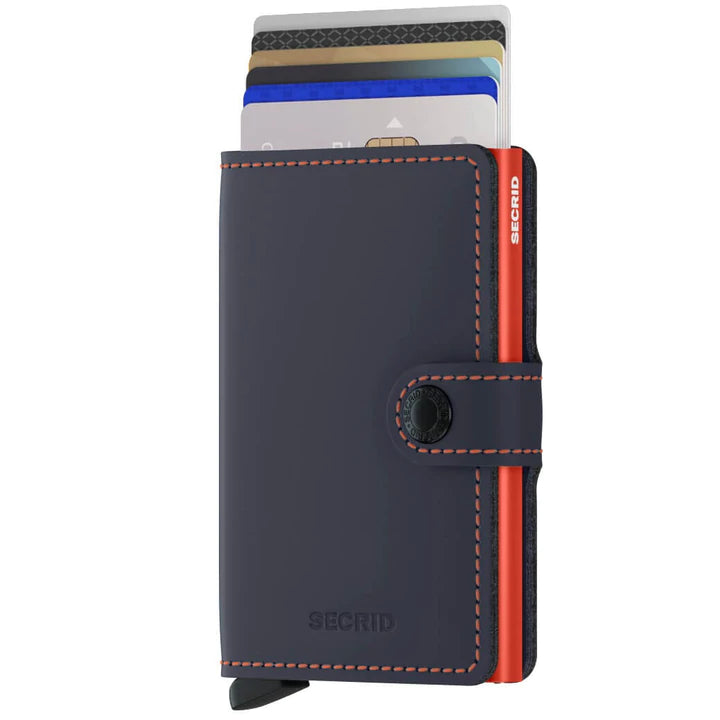 Secrid Miniwallet Matte Nightblue & Orange