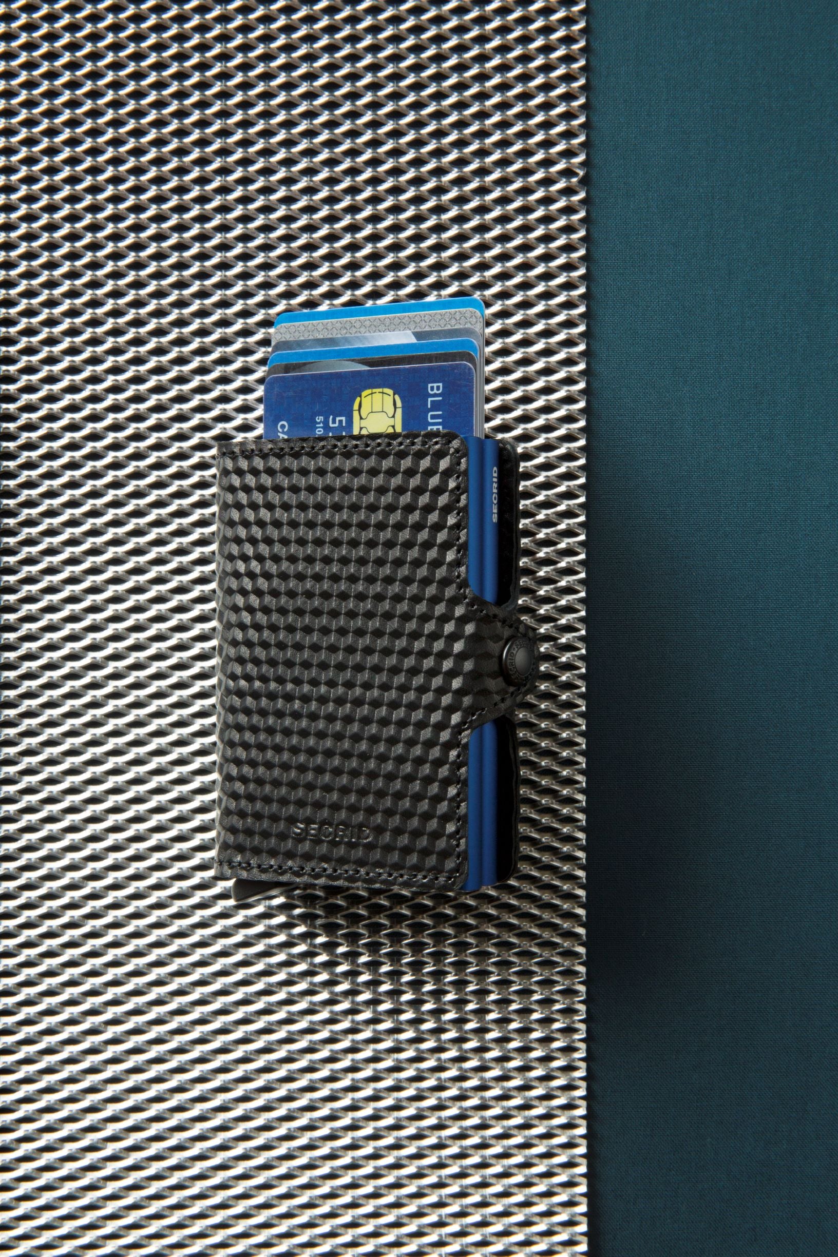 SECRID Miniwallet Cubic Black-Blue