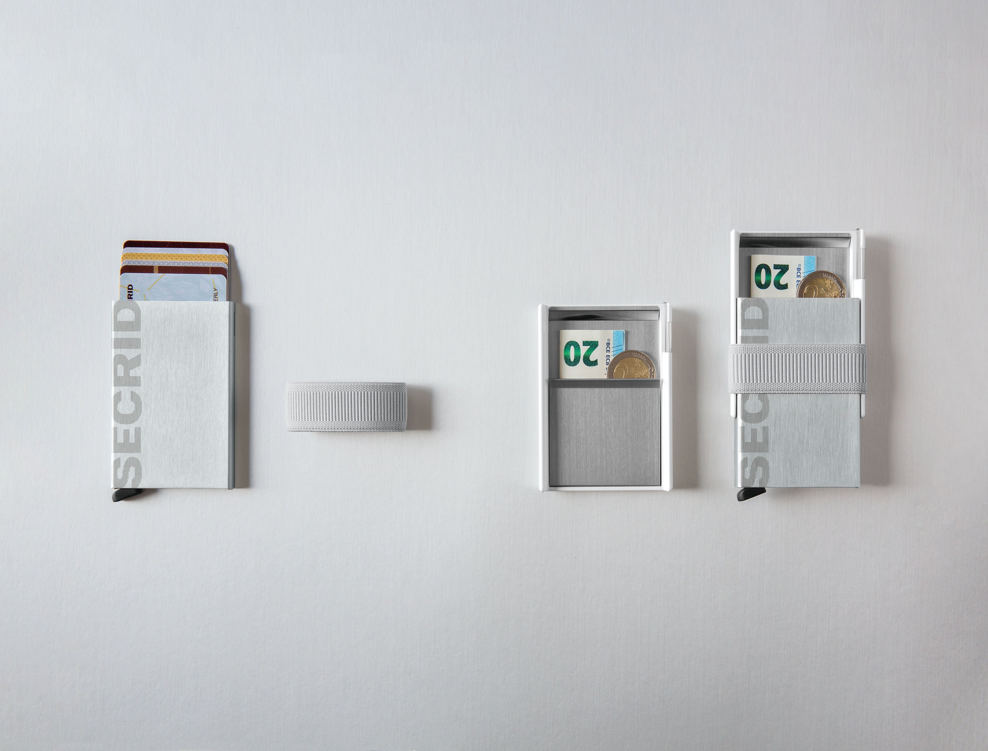 Secrid Cardprotector Laser Logo Silver Brushed