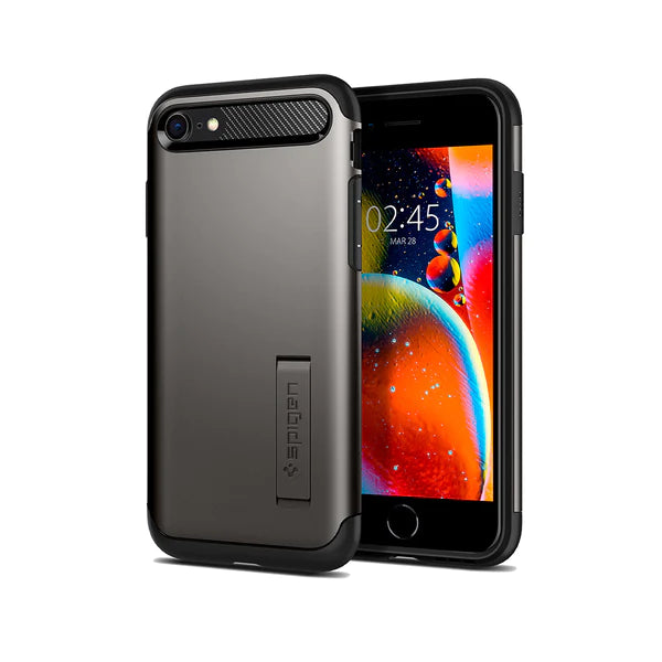 Spigen Slim Armor Case for iPhone SE/8/7 ( Gunmetal )
