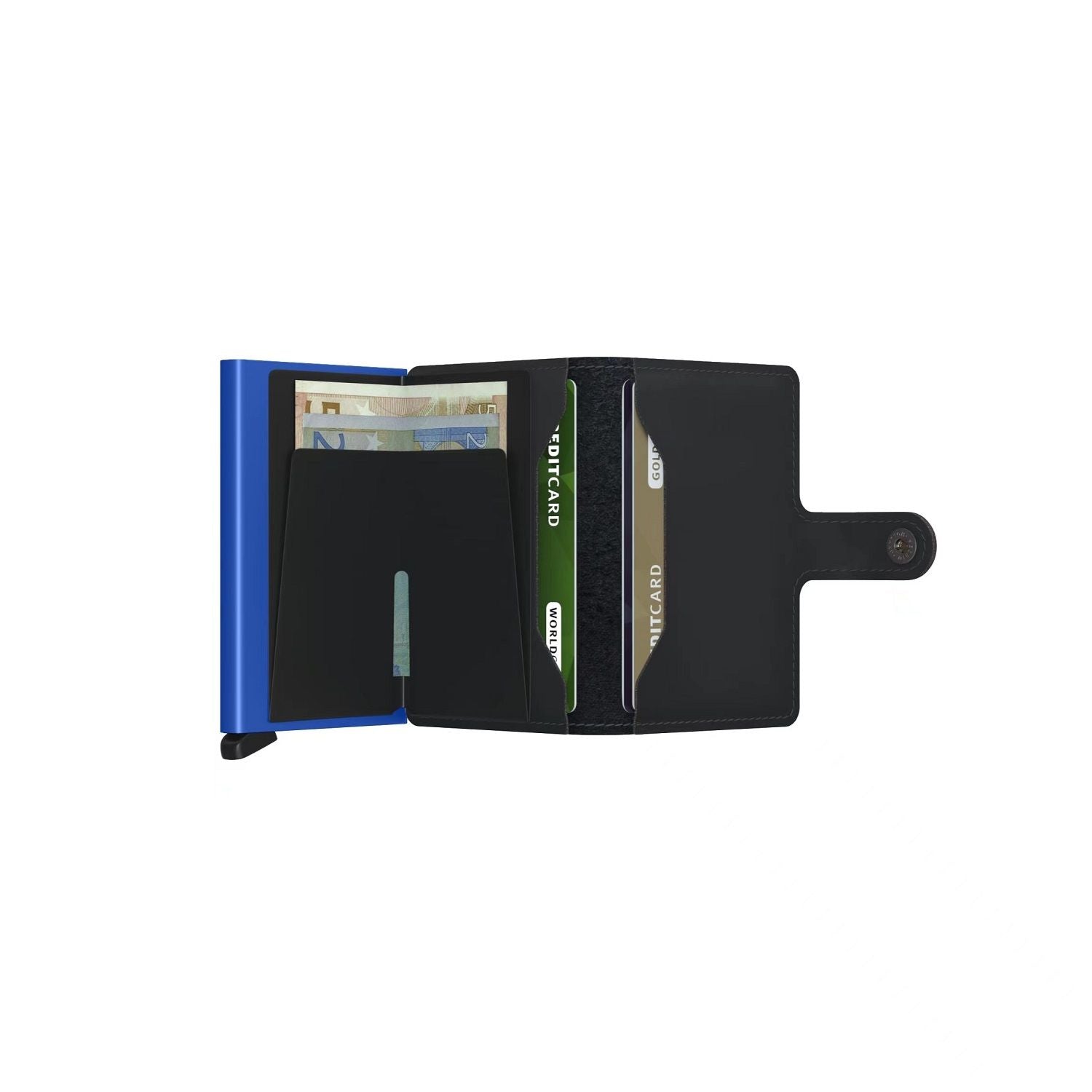 Secrid Miniwallet Matte Black & Blue