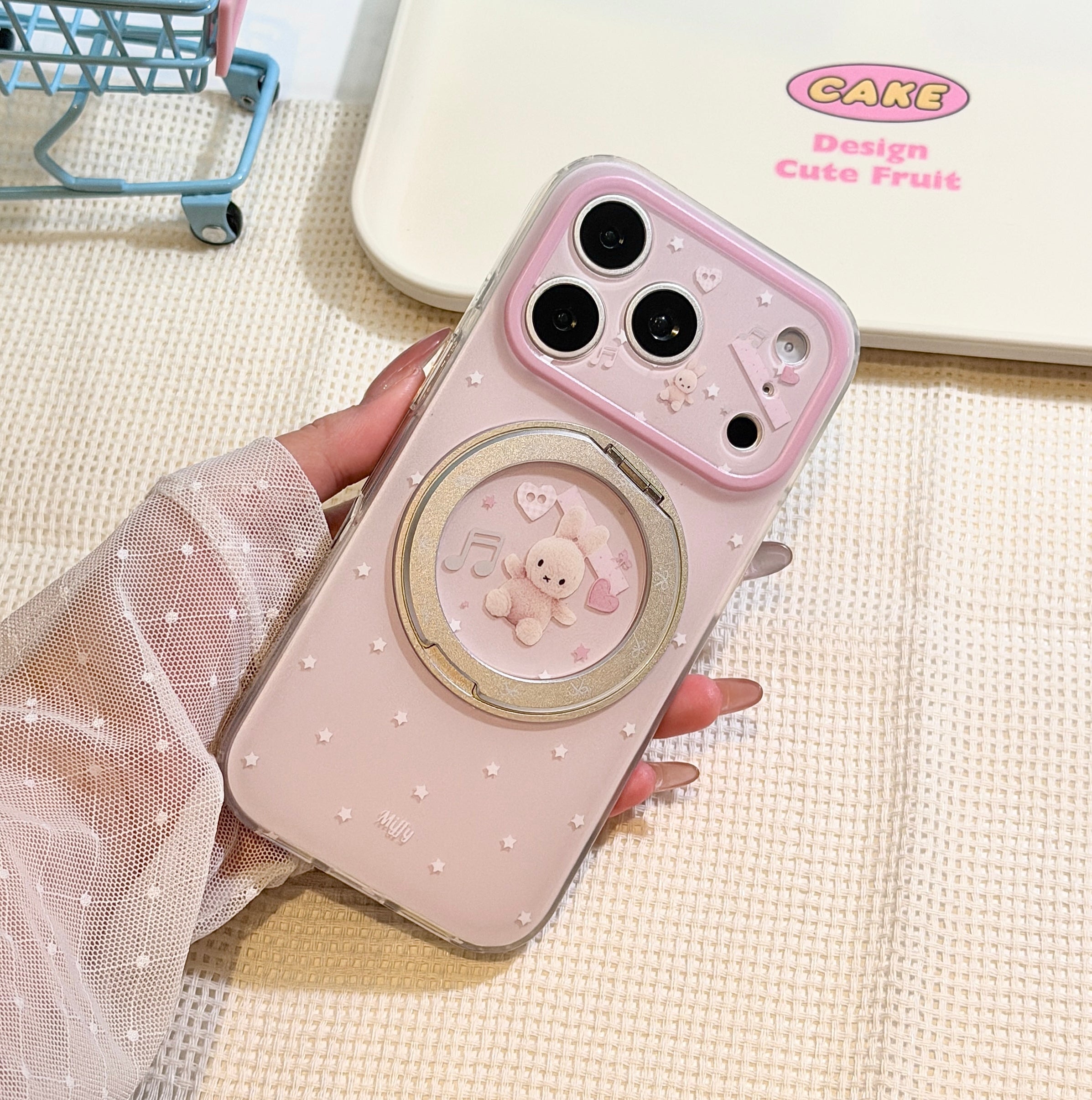 iPhone Pink Miffy Case with Ring