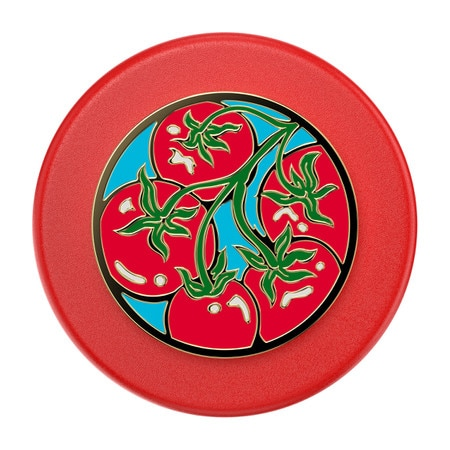 PopSockets PopGrip for MagSafe Round with Adapter Ring Tomato Rosso