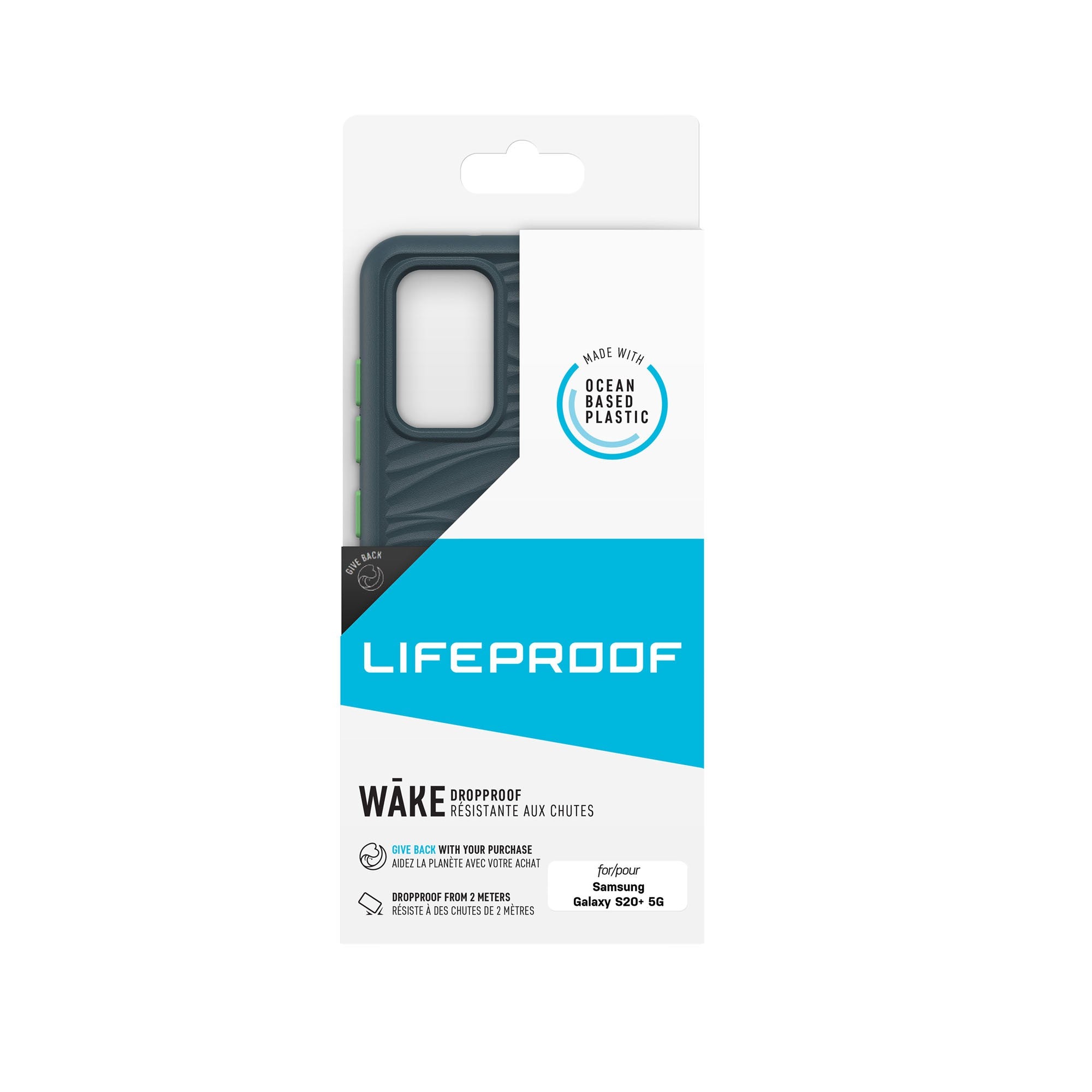 Samsung Galaxy S20+ 5G LifeProof Blue/Green (Neptune) Wake Recycled Plastic Case - 15-06957