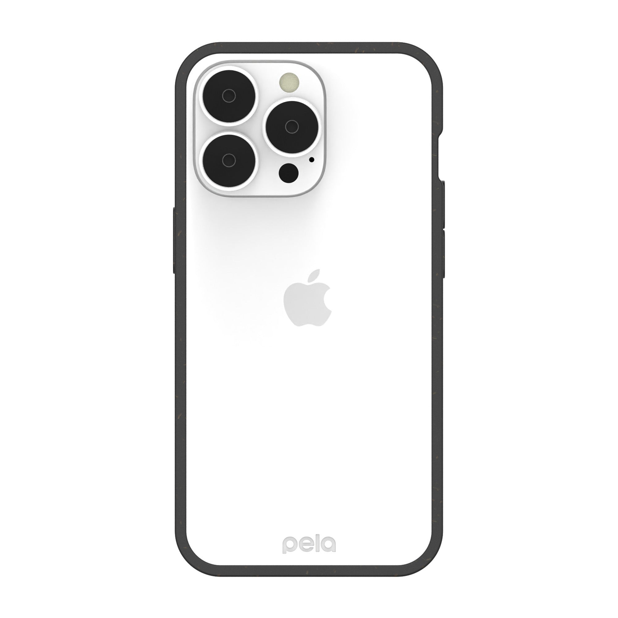 iPhone 13 Pro Pela Clear/Black Compostable Eco-Friendly Clear Case - 15-09015