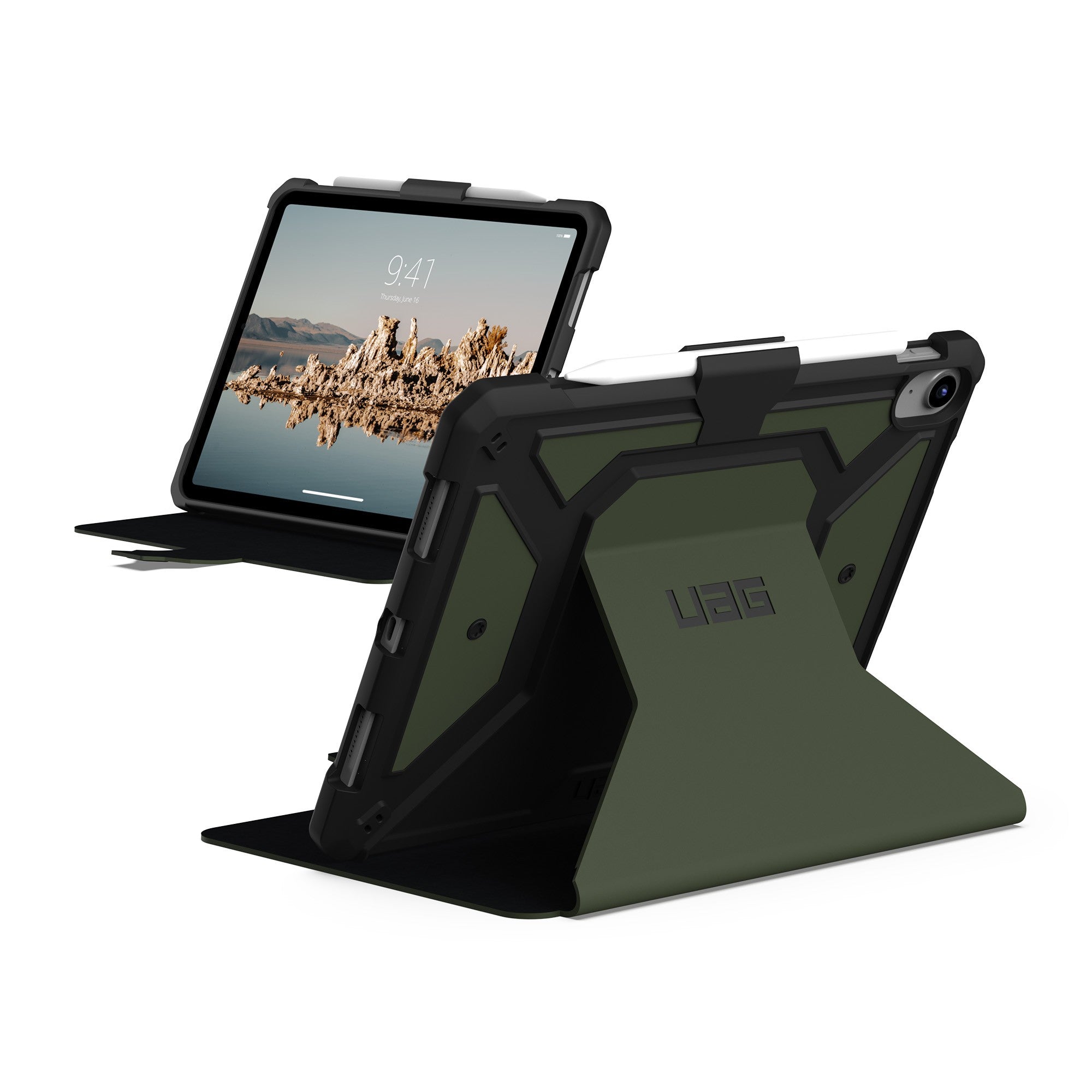 iPad A16/iPad 10th Gen UAG Metropolis SE Case - Green (Olive) - 15-09485