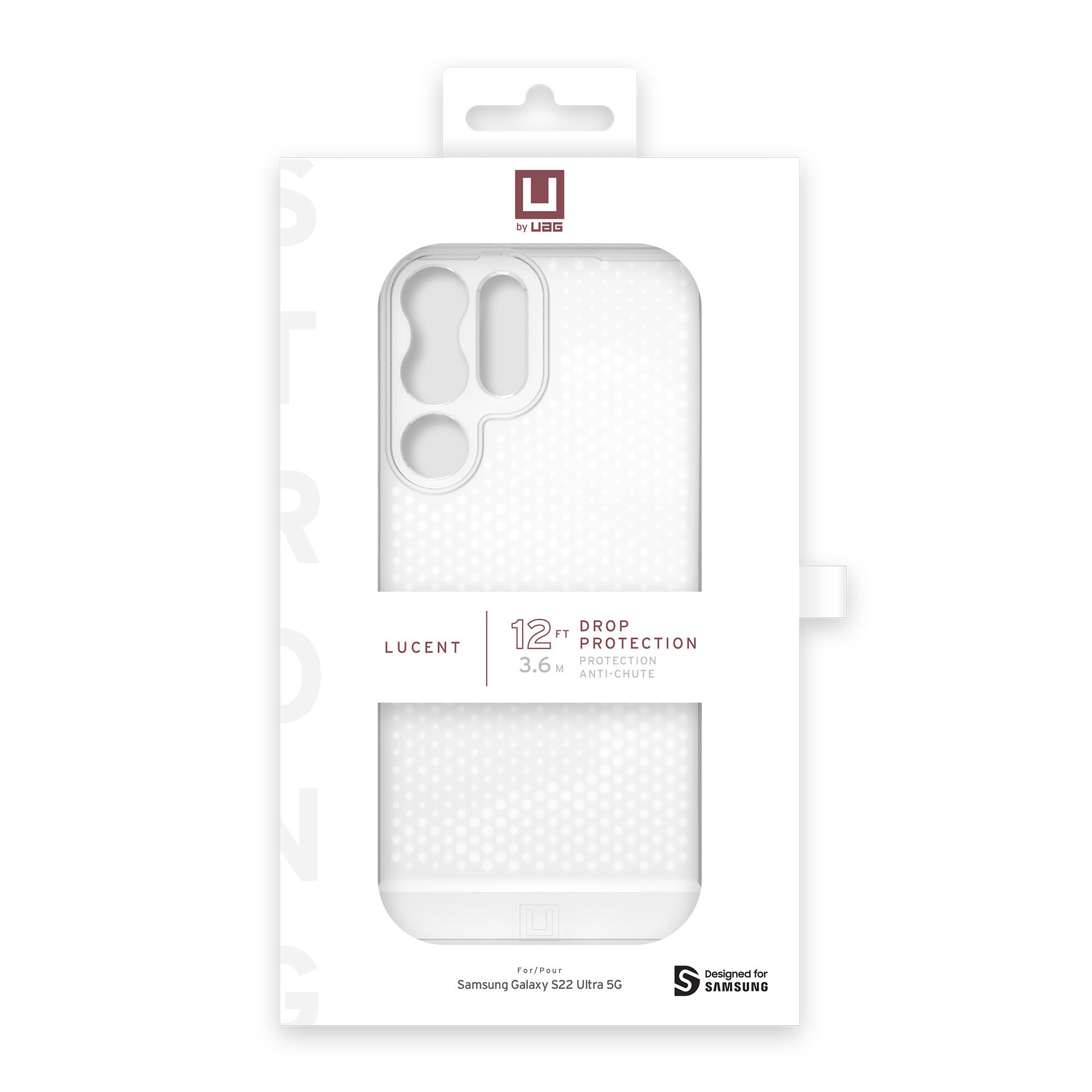 Samsung Galaxy S22 Ultra 5G UAG Lucent Case - Clear (Ice) - 15-09615