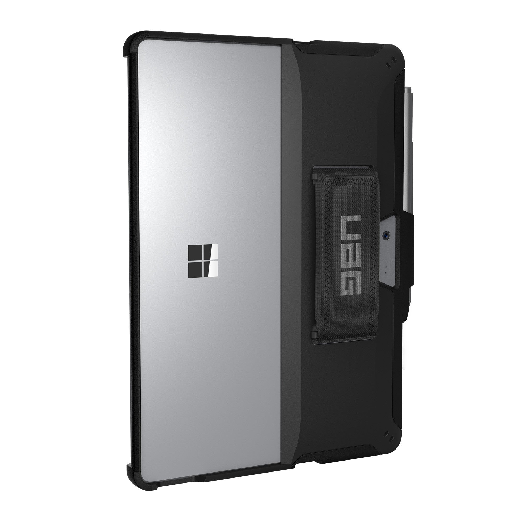 Microsoft Surface Go 4/3/2/1 UAG Scout Series Case w/H+S Strap - Black - 15-09949