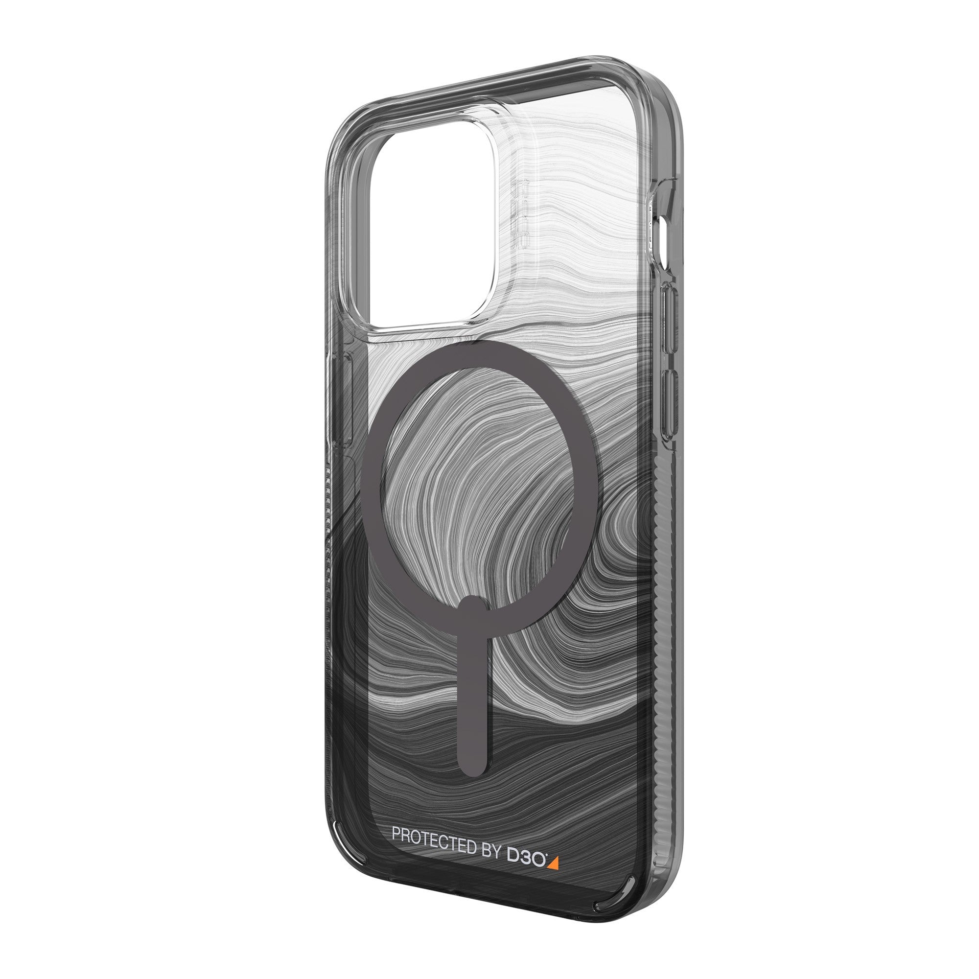 iPhone 14 Pro Gear4 D3O Milan Snap Case - Black Swirl - 15-10109