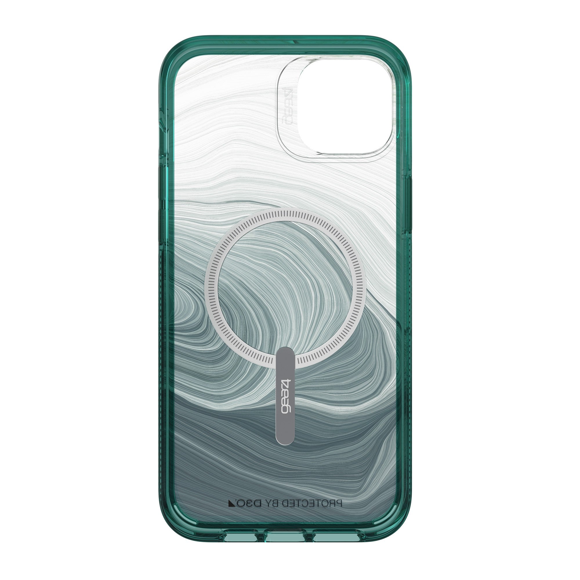 iPhone 14 Plus Gear4 D3O Milan Snap Case - Green Swirl - 15-10127