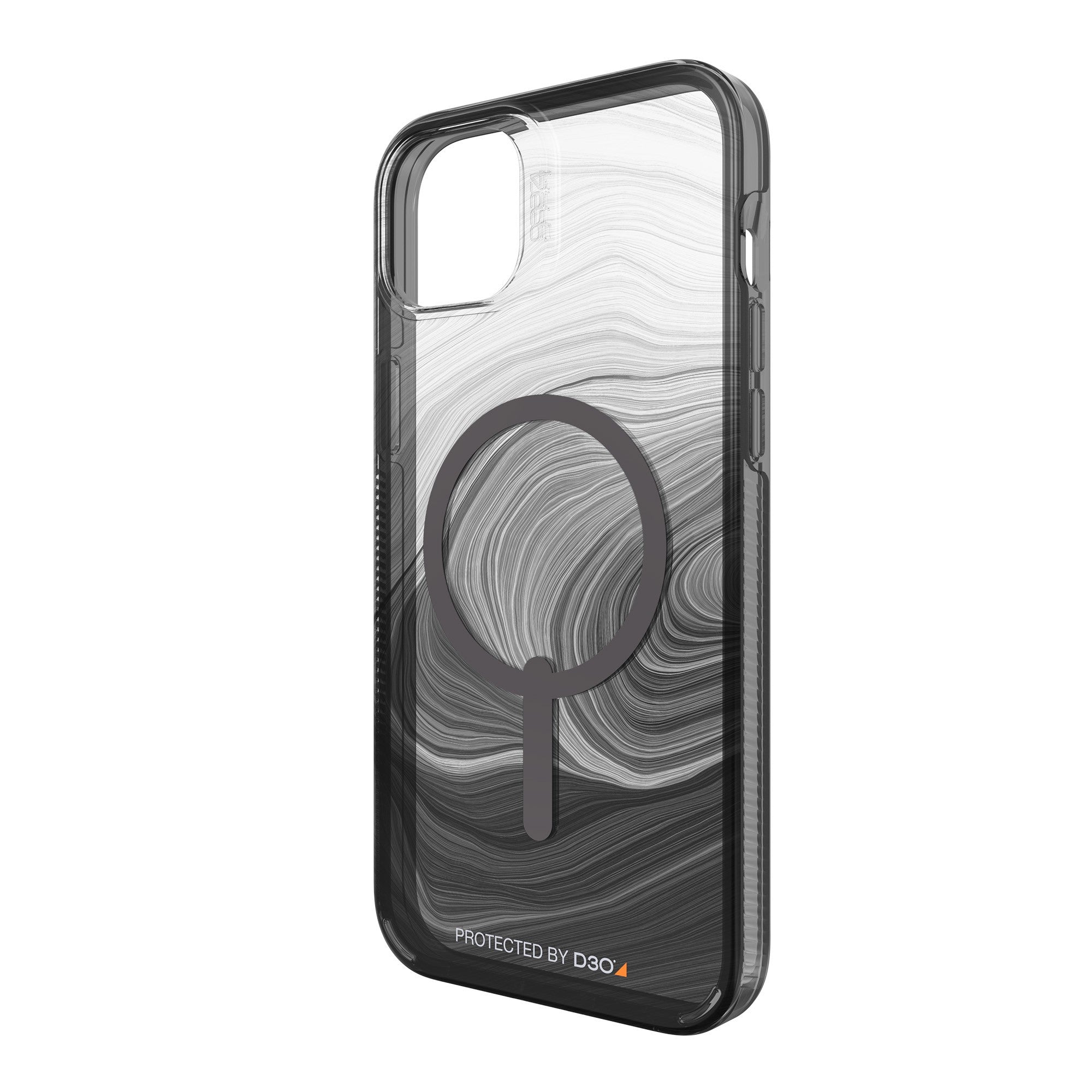 iPhone 14 Plus Gear4 D3O Milan Snap Case - Black Swirl - 15-10128