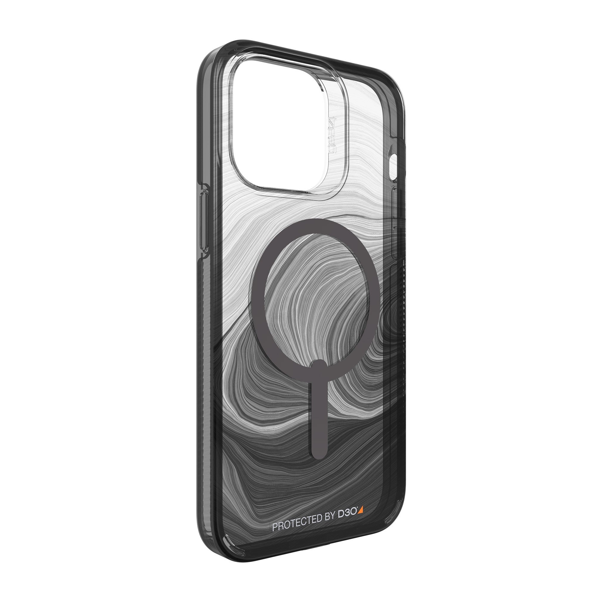 iPhone 14 Pro Max Gear4 D3O Milan Snap Case - Black Swirl - 15-10147