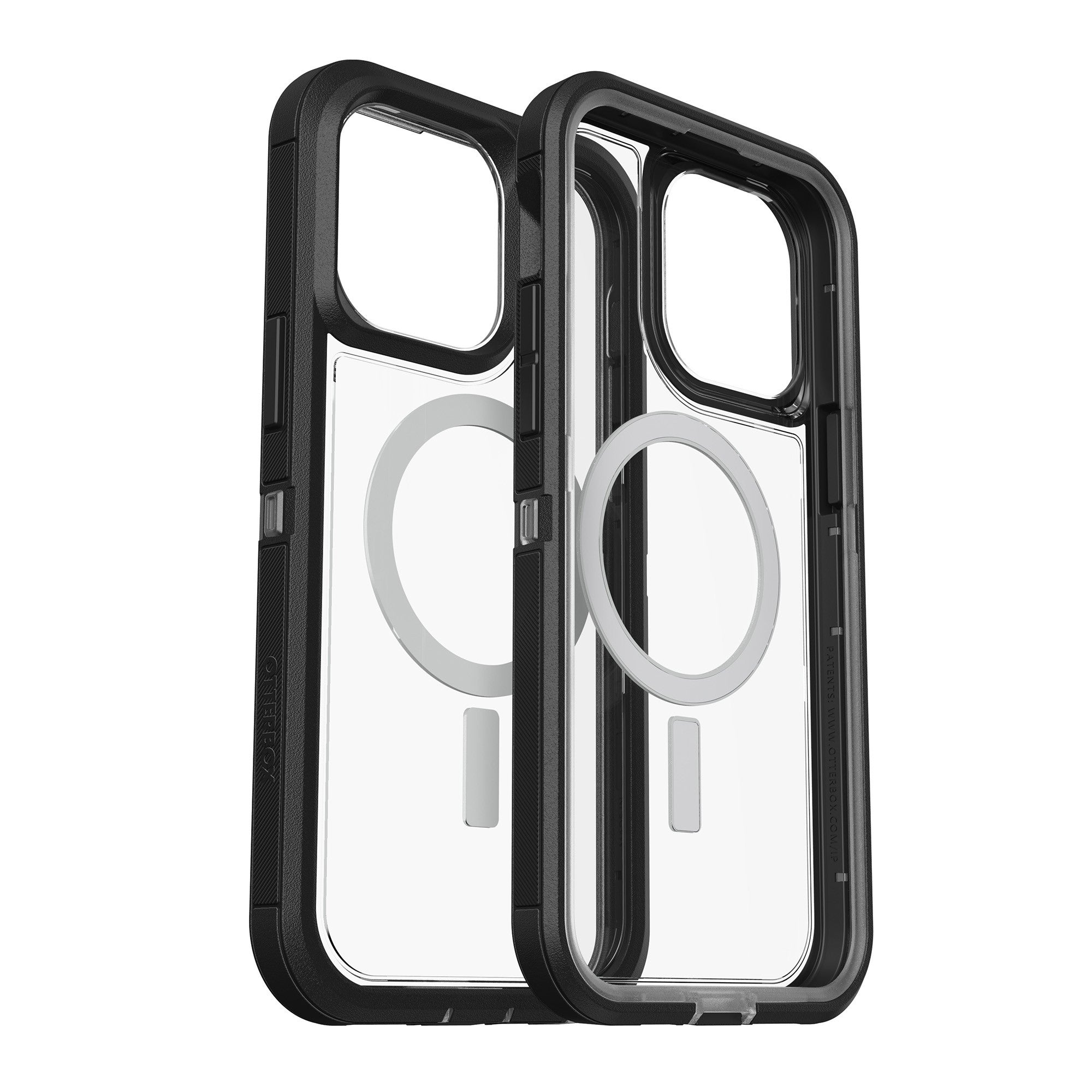 iPhone 14 Pro Max Otterbox Defender XT w/ MagSafe Clear Series Case - Clear/Black (Black Crystal) - 15-10260