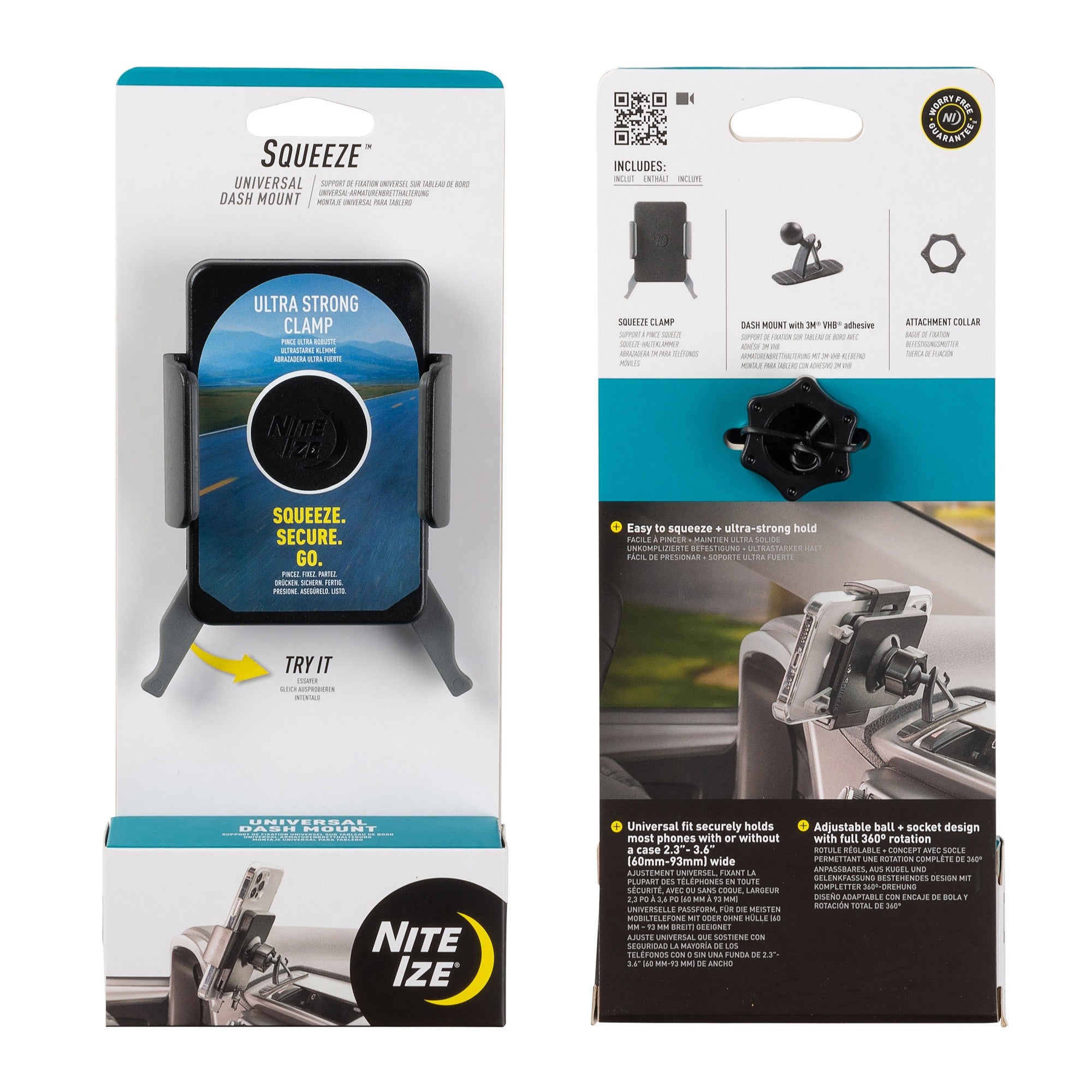 Nite Ize Squeeze Universal Dash Mount - 15-10392
