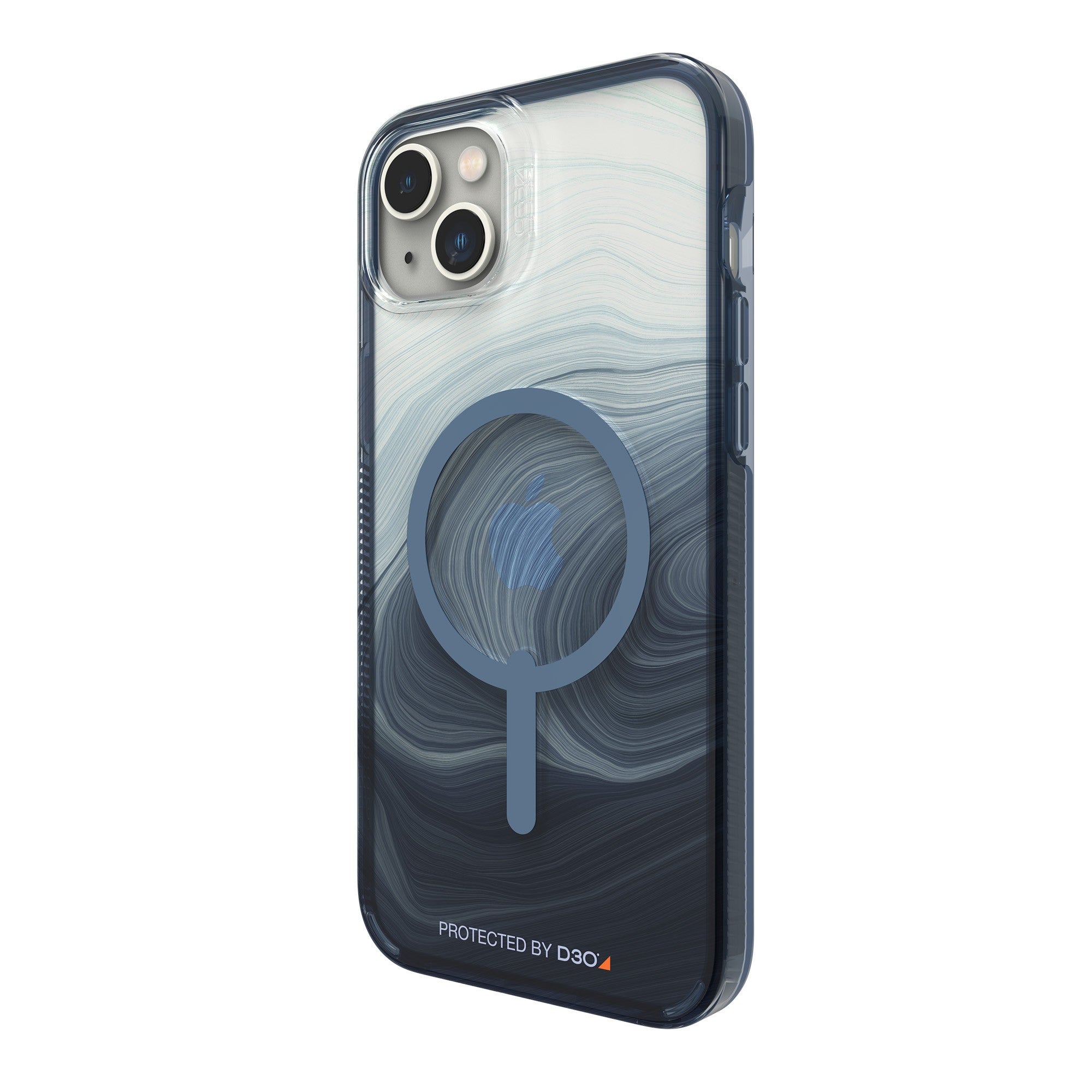 iPhone 15 Plus/14 Plus Gear4 D3O Milan Snap Case - Blue Swirl - 15-10848