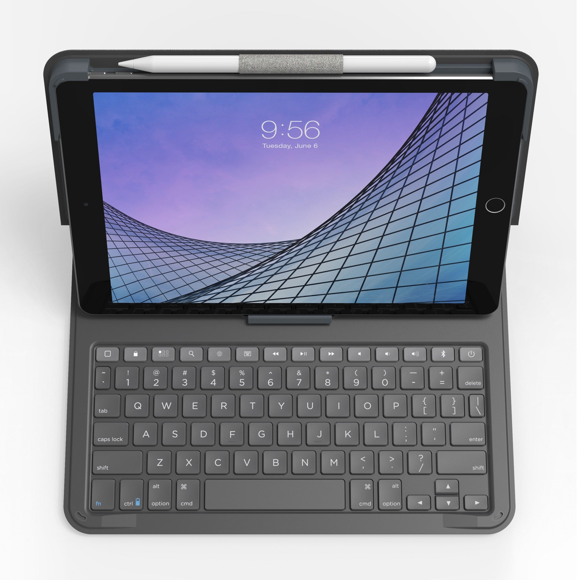 iPad A16/iPad 10th Gen ZAGG Messenger Folio2 Case - Charcoal - 15-10957