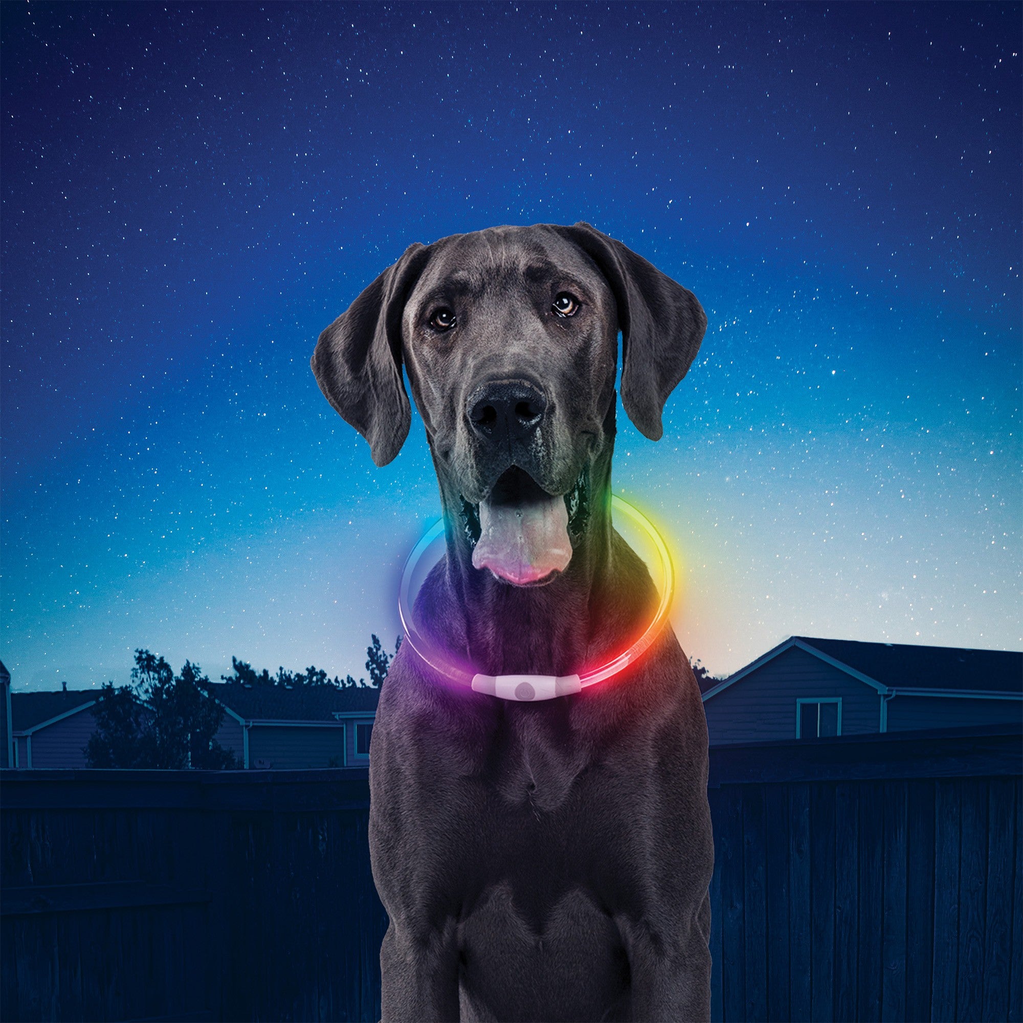 Nite Ize Nitehowl LED Dog Collar Safety Necklace - Disc-O Select - 15-10961