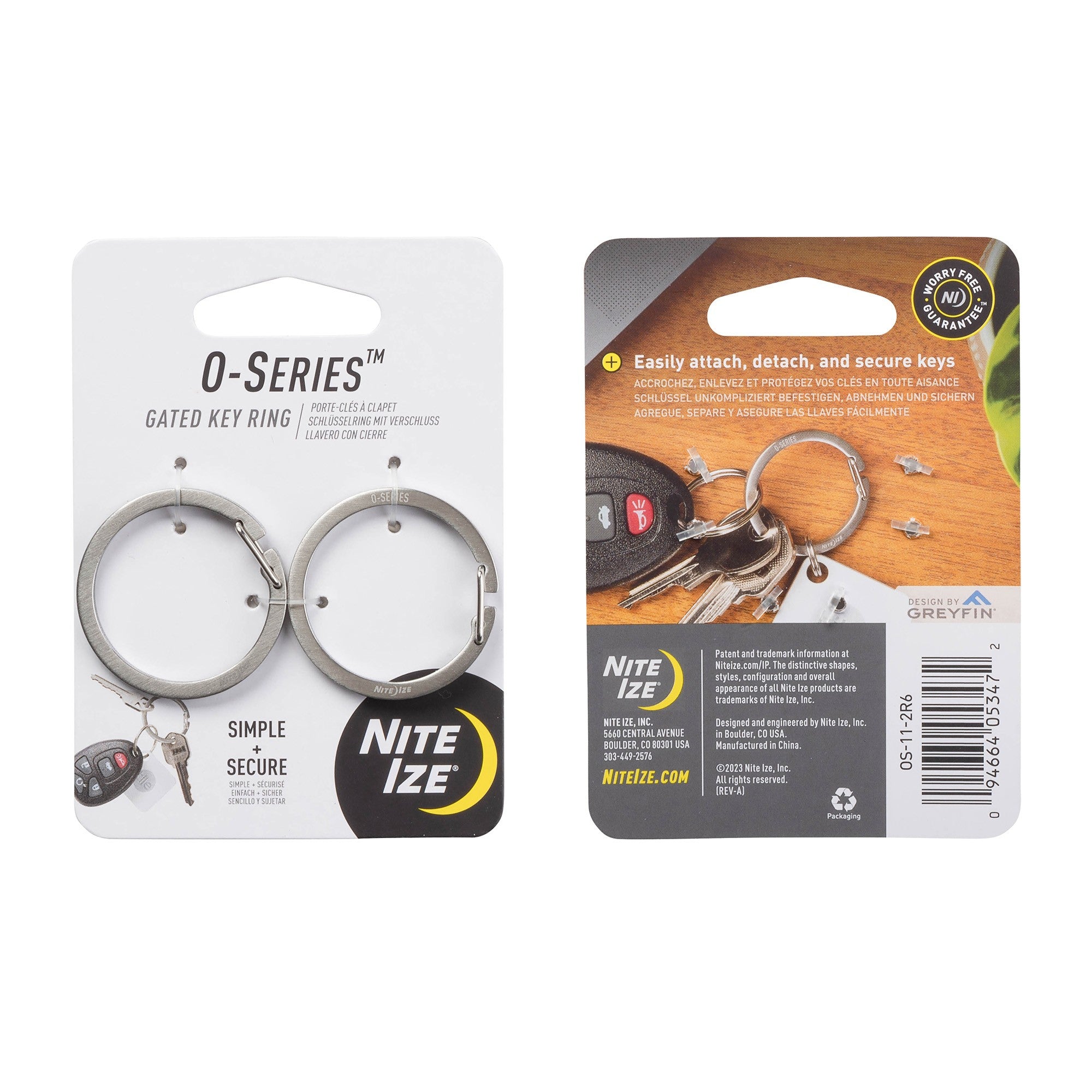 Nite Ize O-Series Gated Key Ring - 15-11177