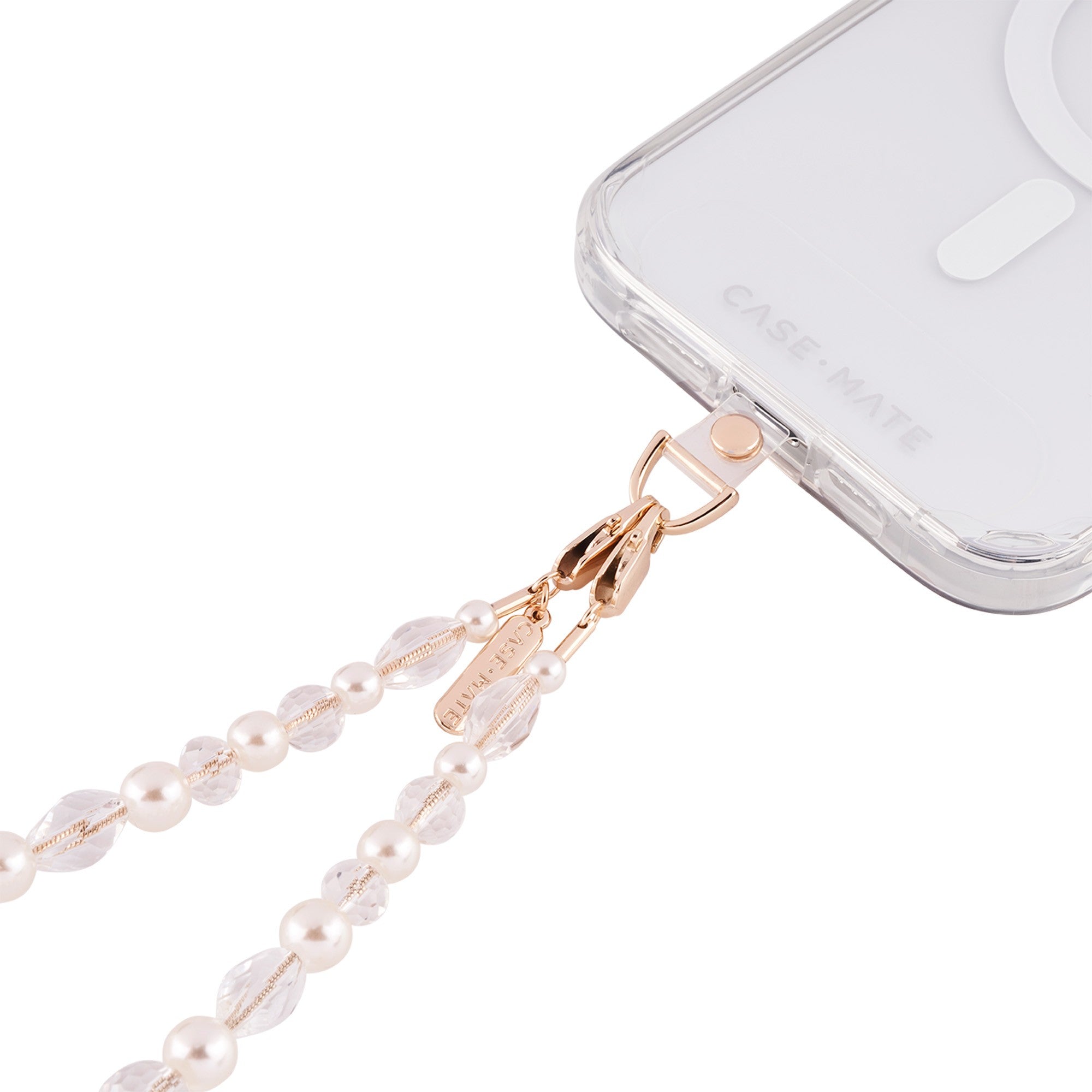 Universal Case-Mate Beaded Phone Wristlet - Crystal Pearl - 15-11273