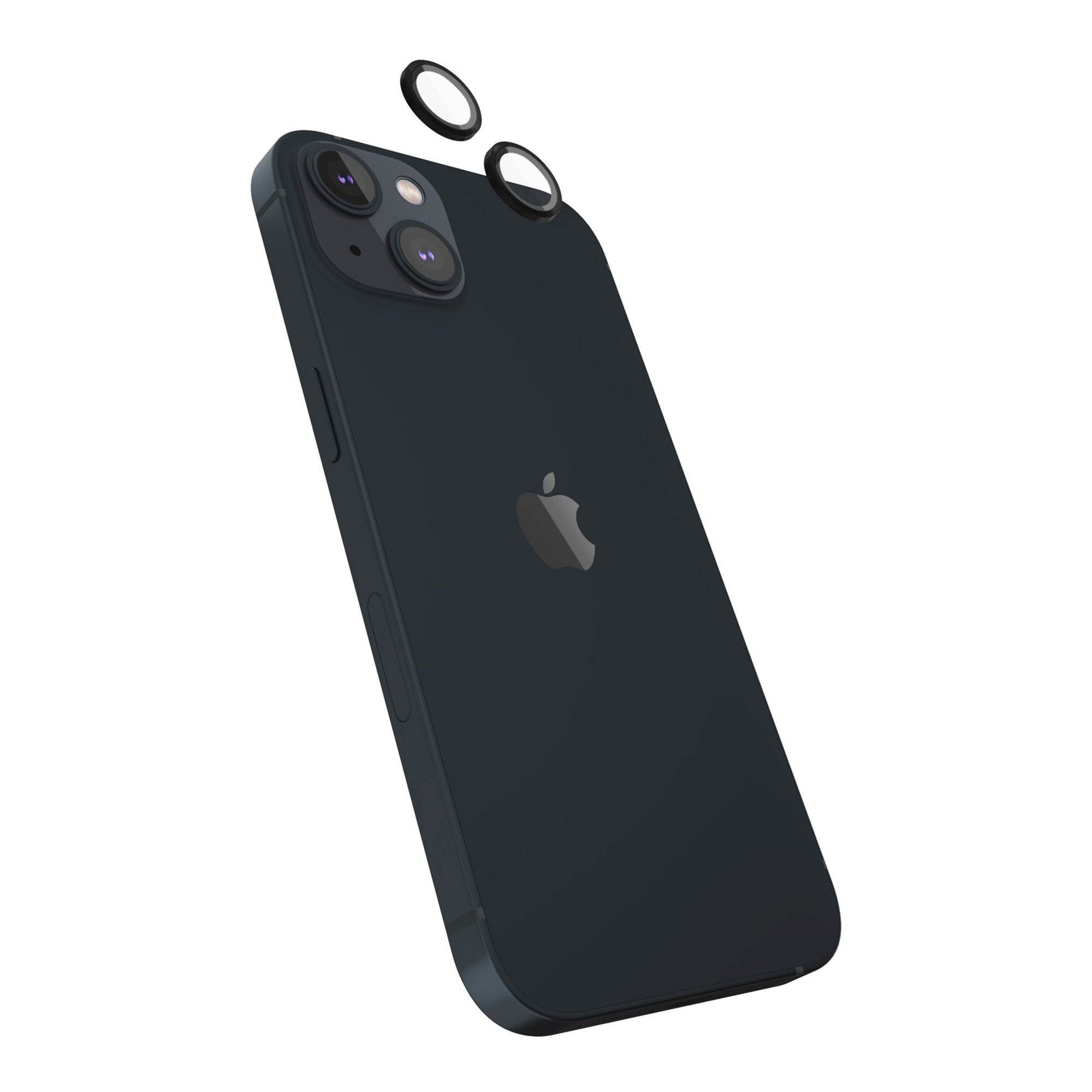 iPhone 14 Plus/14 Case-Mate Aluminum Ring Glass Lens Protector - Black - 15-11282