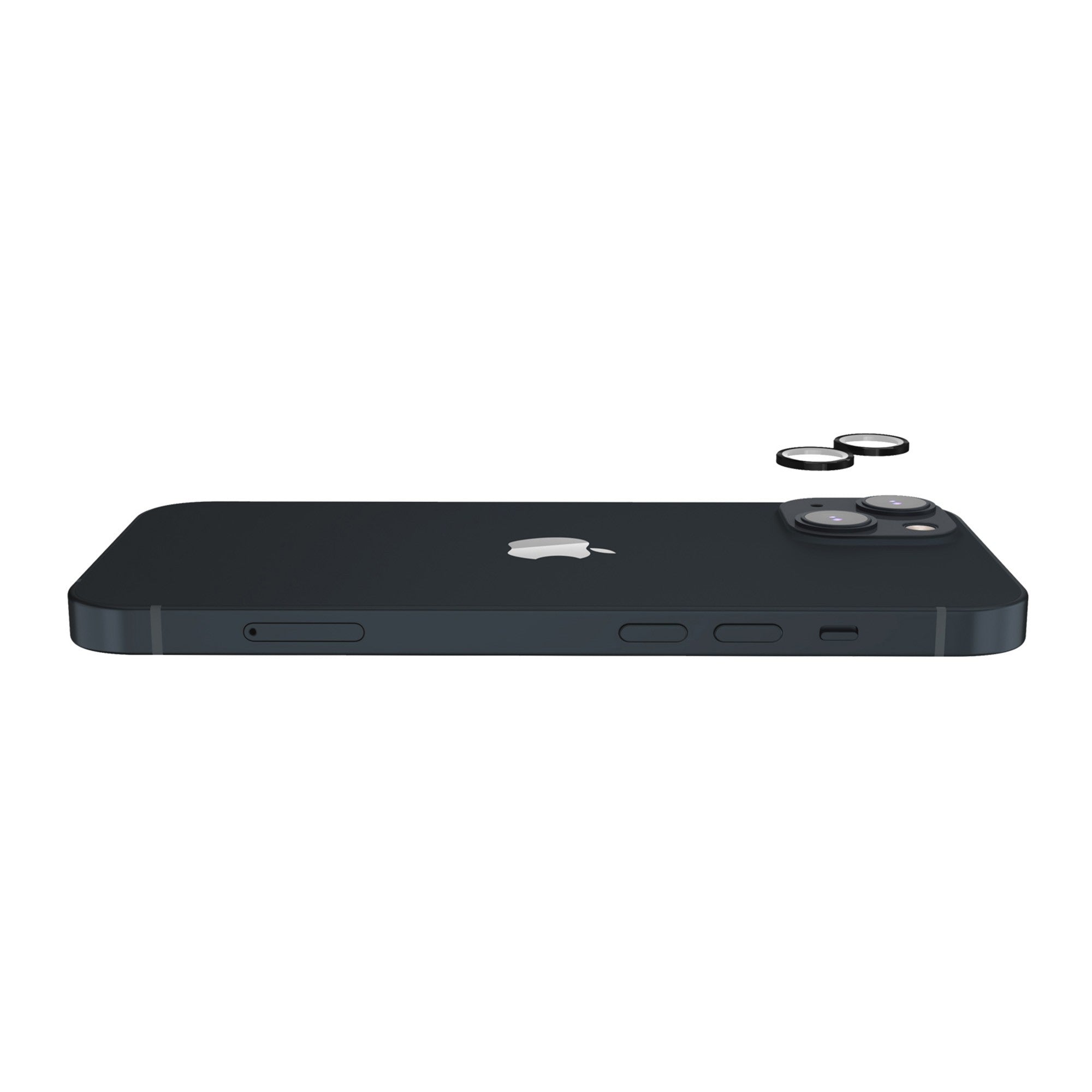 iPhone 14 Plus/14 Case-Mate Aluminum Ring Glass Lens Protector - Black - 15-11282