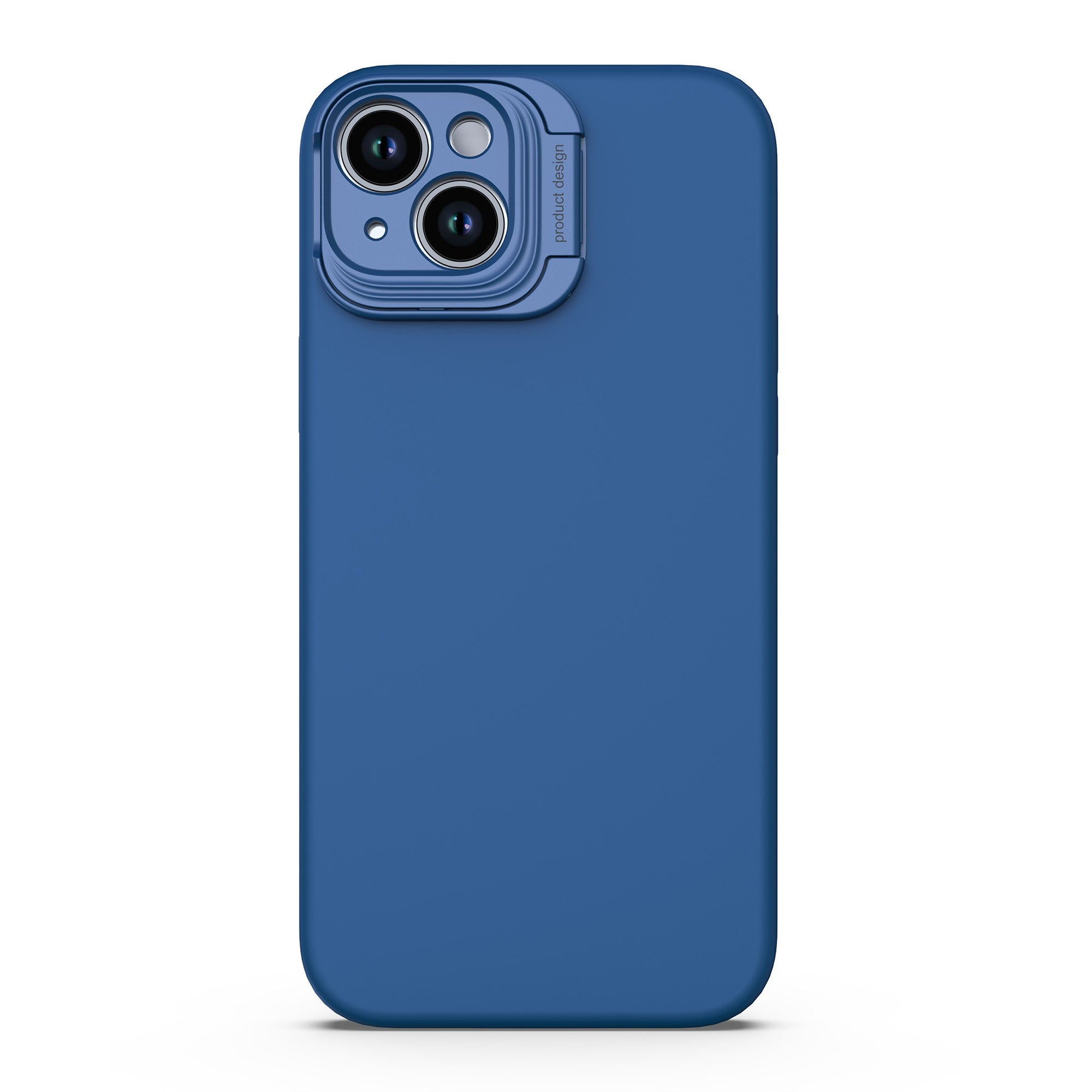iPhone 15 Plus/14 Plus Uunique Liquid Silicone MagSafe Stand Case - Navy Blue - 15-11358