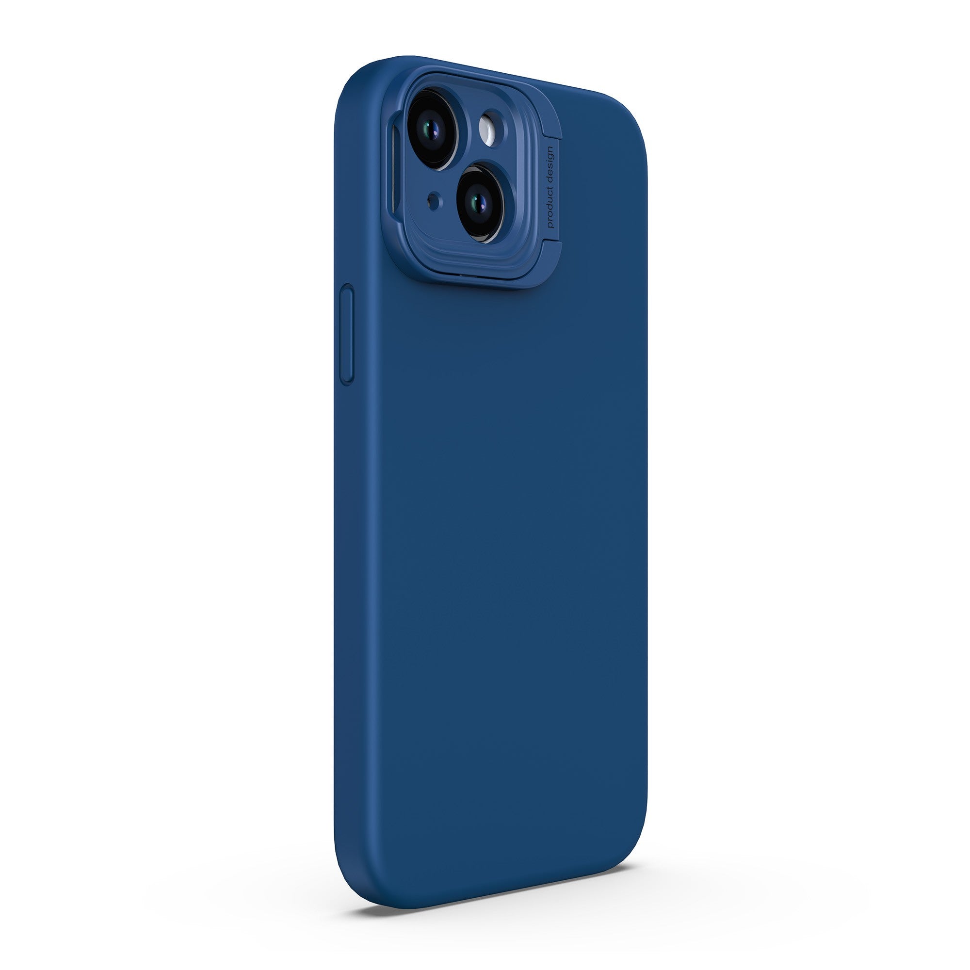 iPhone 15 Plus/14 Plus Uunique Liquid Silicone MagSafe Stand Case - Navy Blue - 15-11358