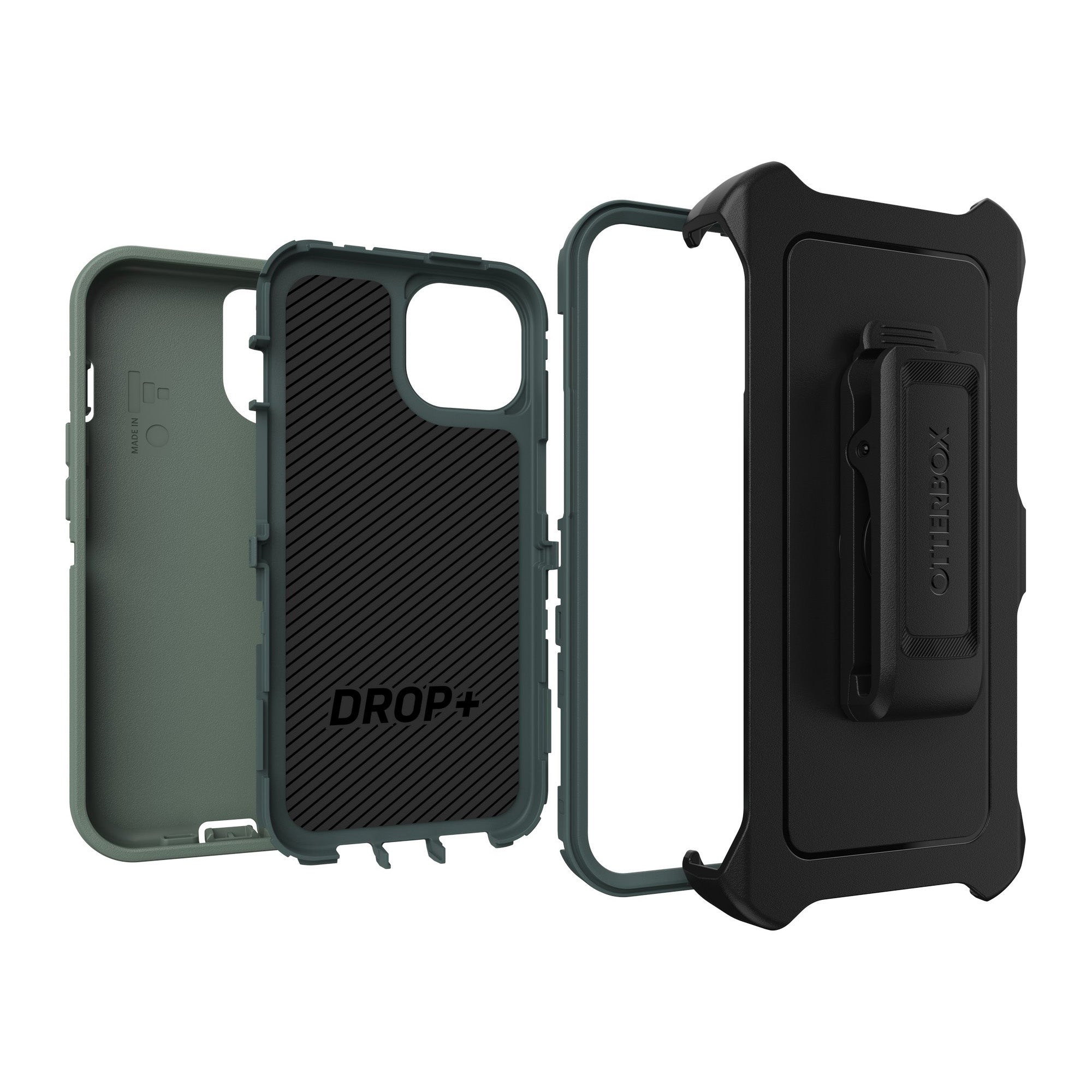 iPhone 15/14/13 Otterbox Defender Series Case - Green (Forest Ranger) - 15-11387
