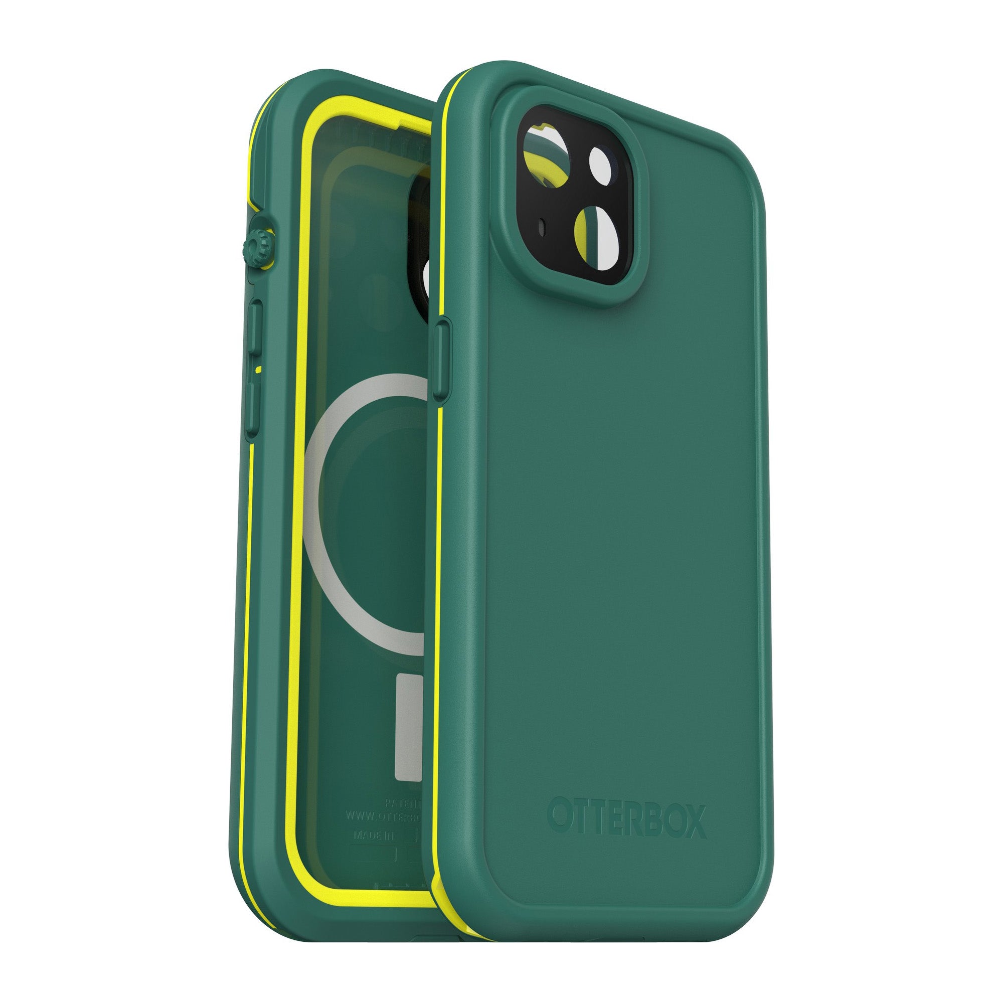 iPhone 15 Otterbox Fre MagSafe Case - Green (Pine) - 15-11412