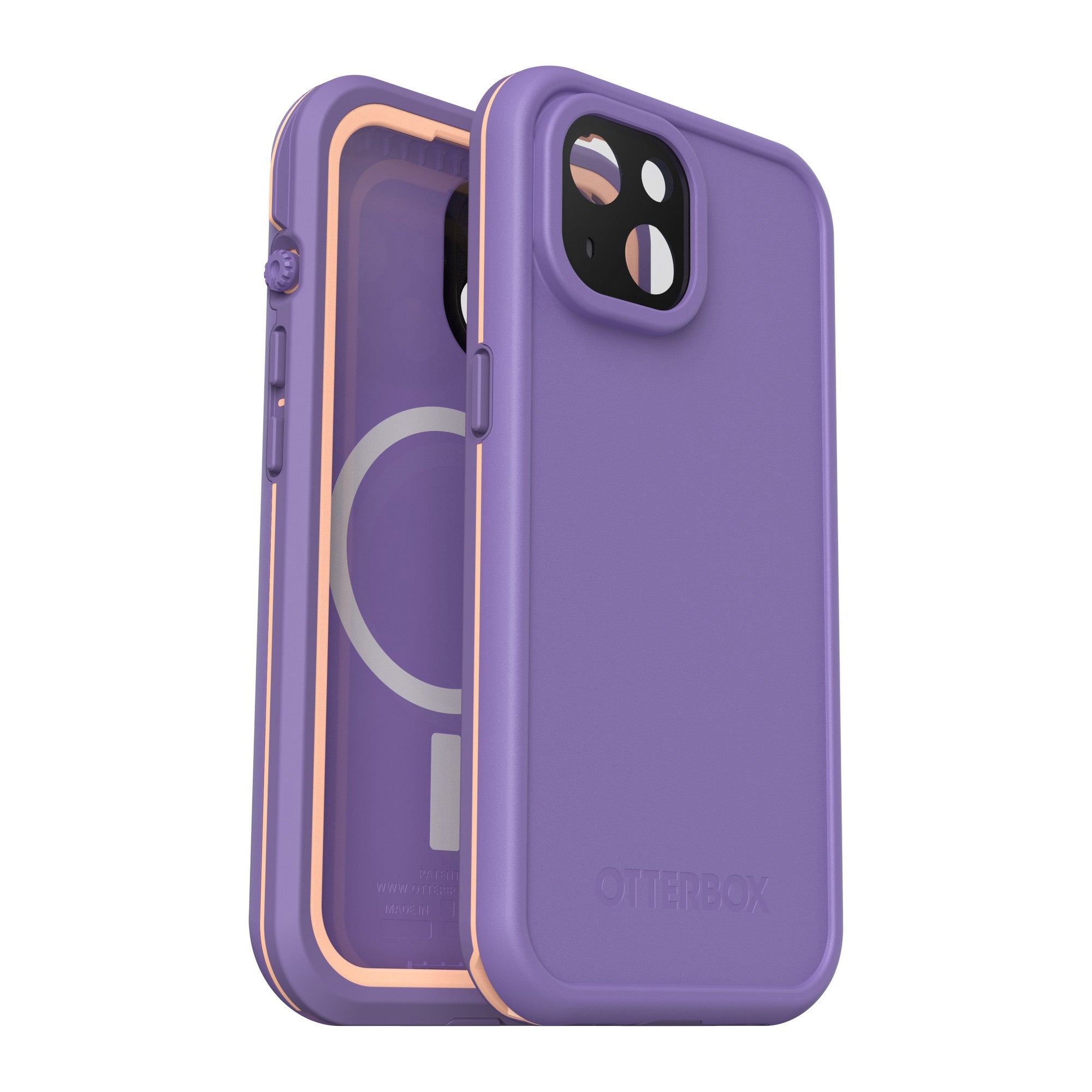 iPhone 15 Otterbox Fre MagSafe Case - Purple (Rule Of Plum) - 15-11413
