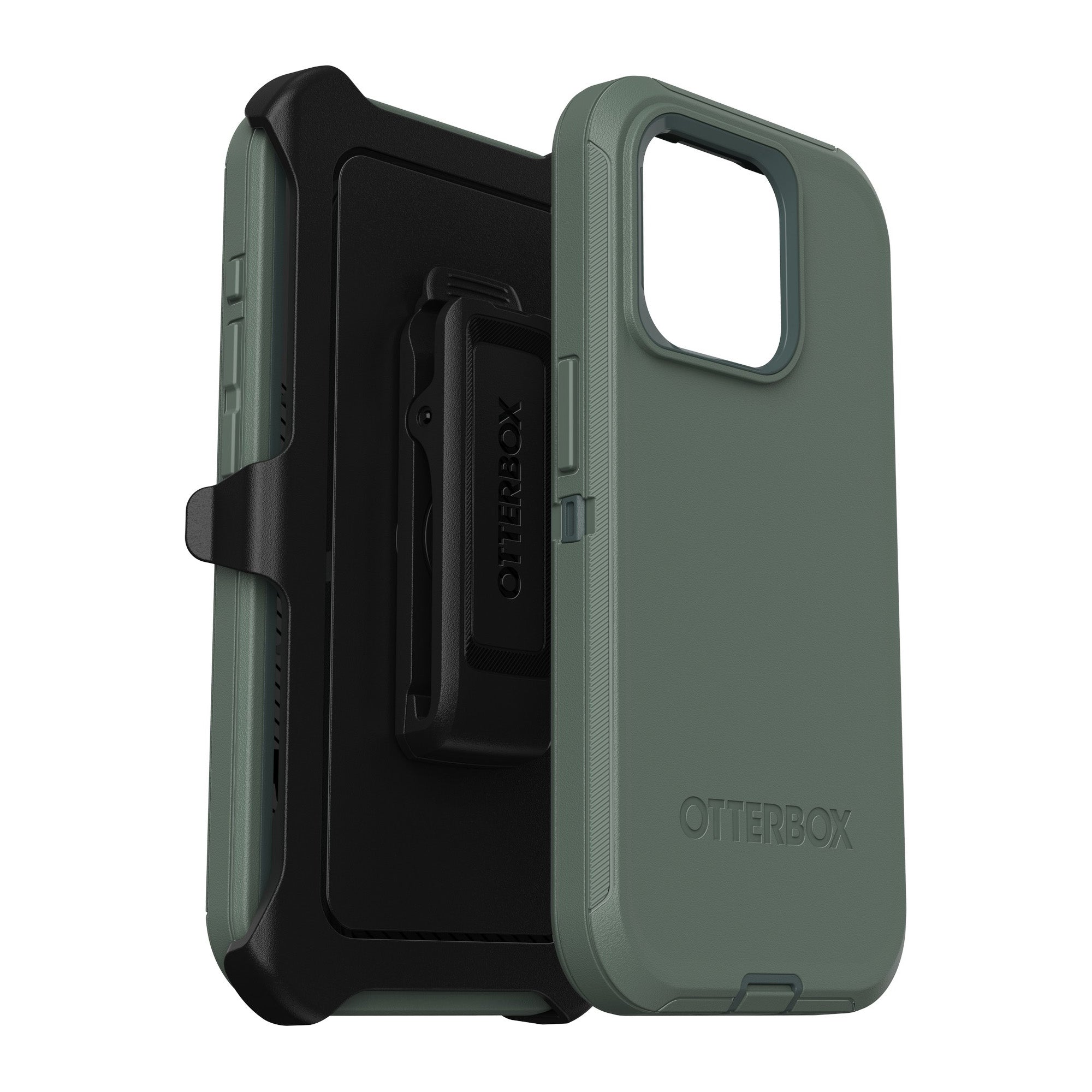 iPhone 15 Pro Otterbox Defender Series Case - Green (Forest Ranger) - 15-11525