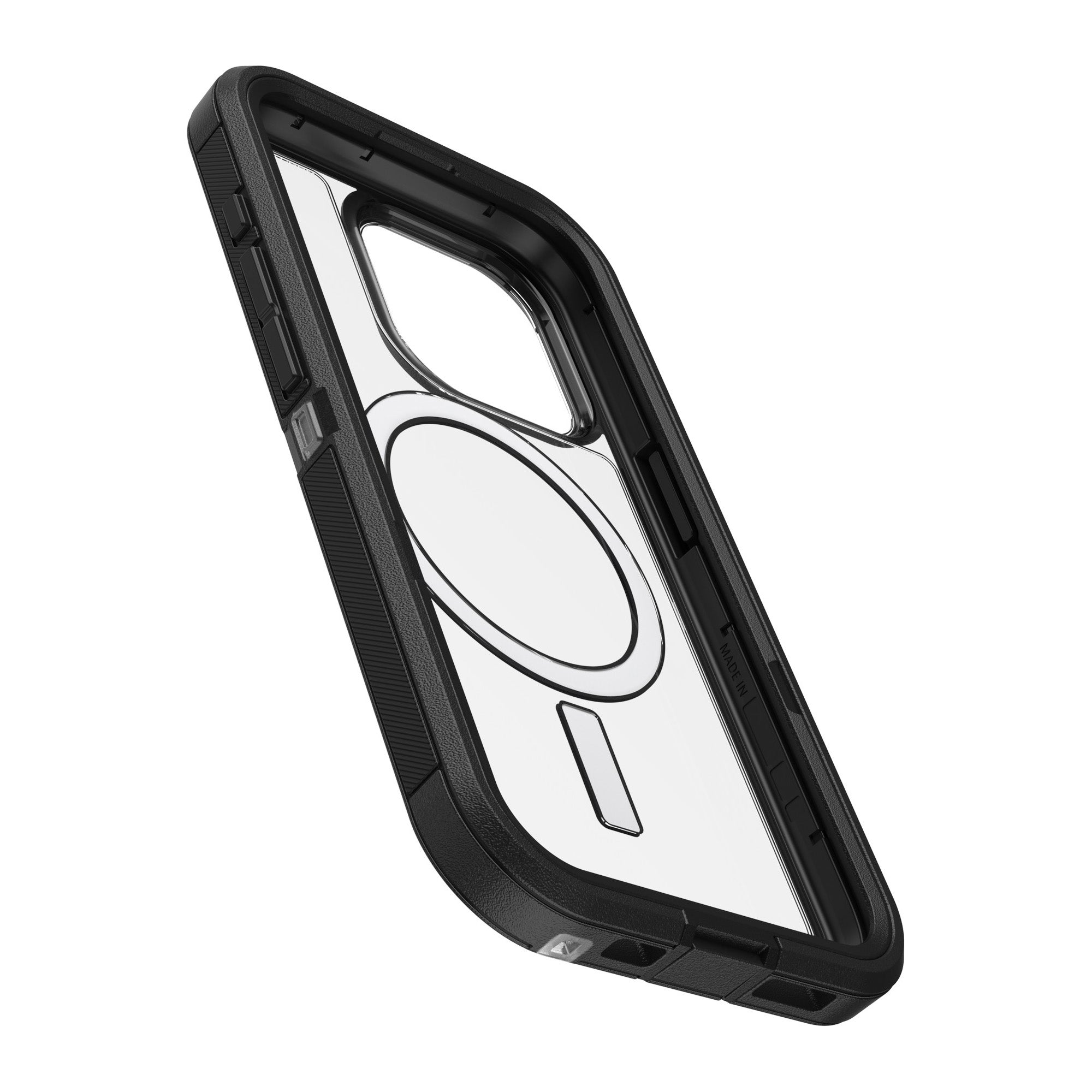 iPhone 15 Pro Otterbox Defender XT w/ MagSafe Clear Series Case - Clear/Black (Dark Side) - 15-11547