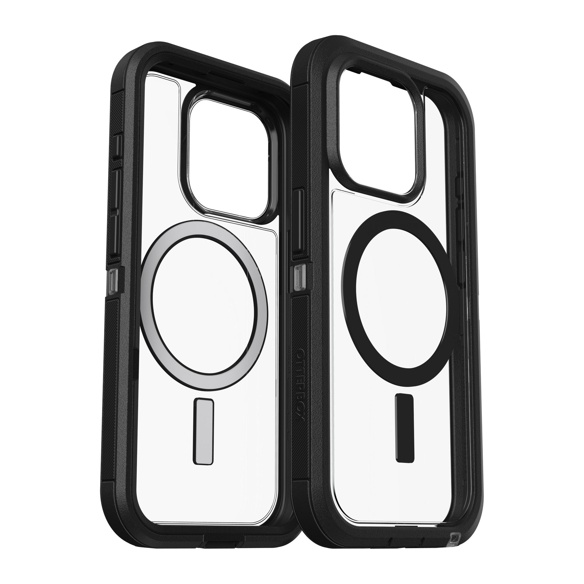 iPhone 15 Pro Otterbox Defender XT w/ MagSafe Clear Series Case - Clear/Black (Dark Side) - 15-11547