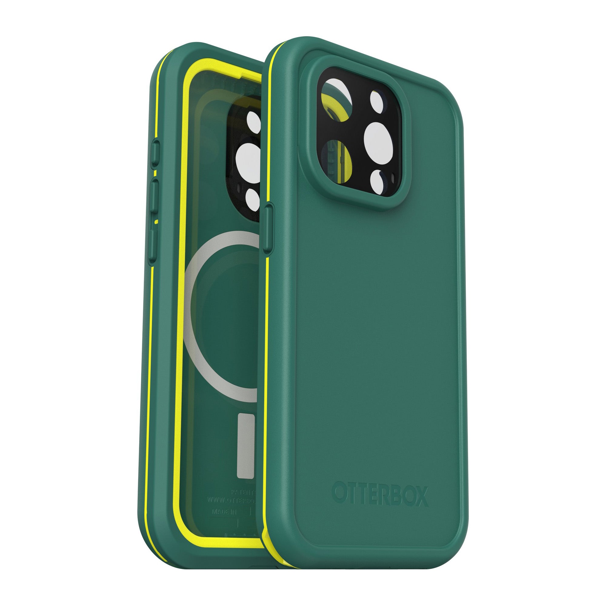 iPhone 15 Pro Otterbox Fre MagSafe Case - Green (Pine) - 15-11549