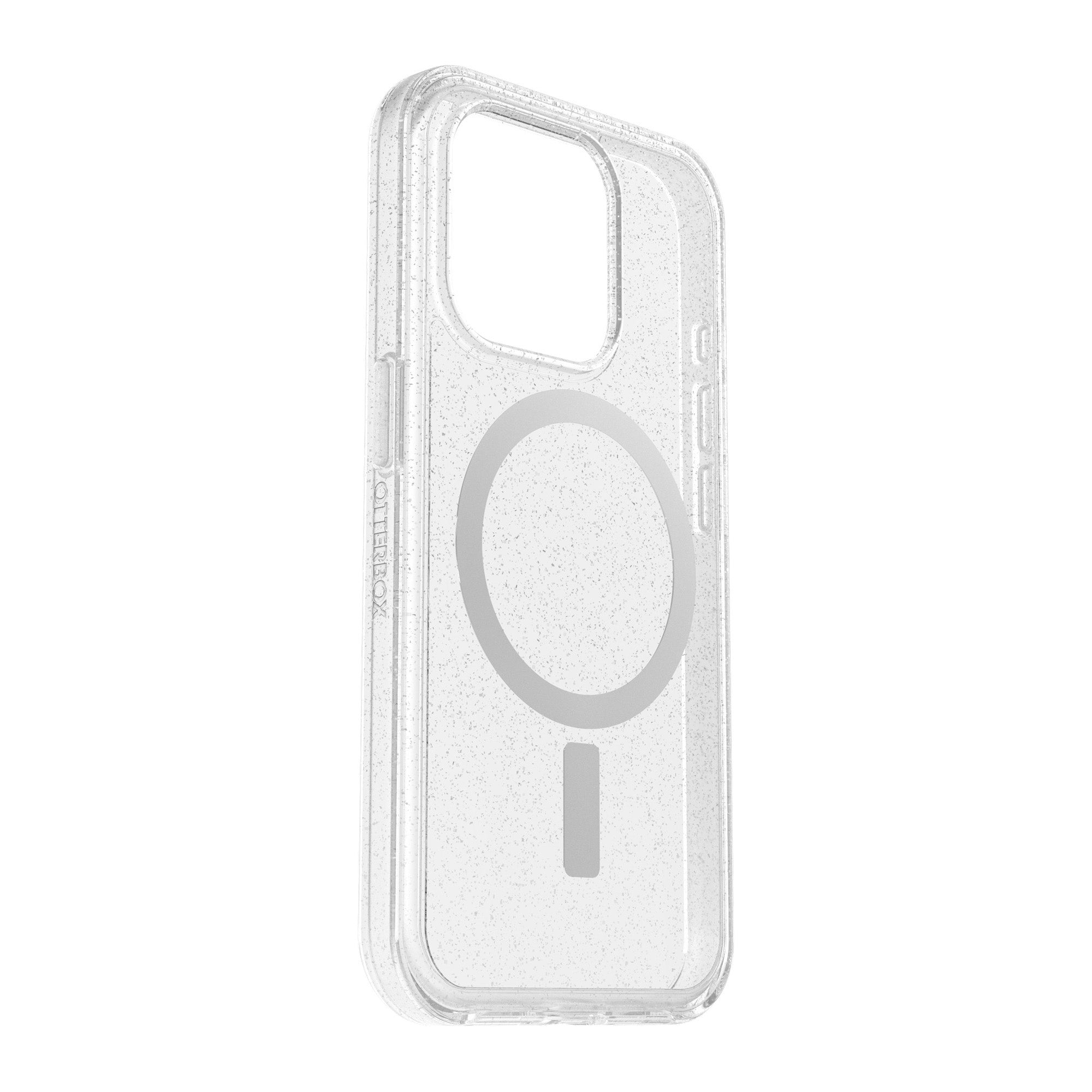 iPhone 15 Pro Otterbox Symmetry w/ MagSafe Clear Series Case - Silver (Stardust) - 15-11565