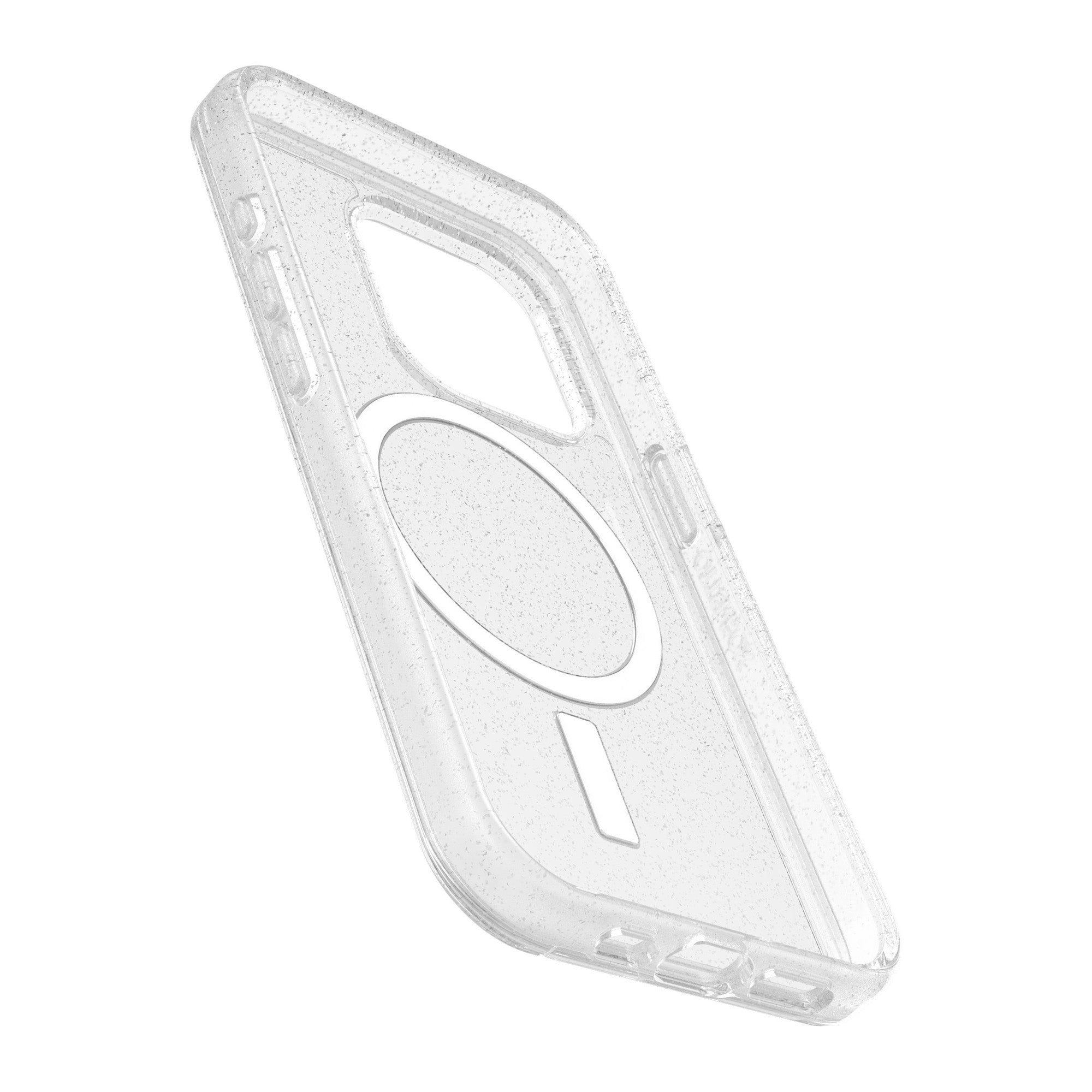 iPhone 15 Pro Otterbox Symmetry w/ MagSafe Clear Series Case - Silver (Stardust) - 15-11565