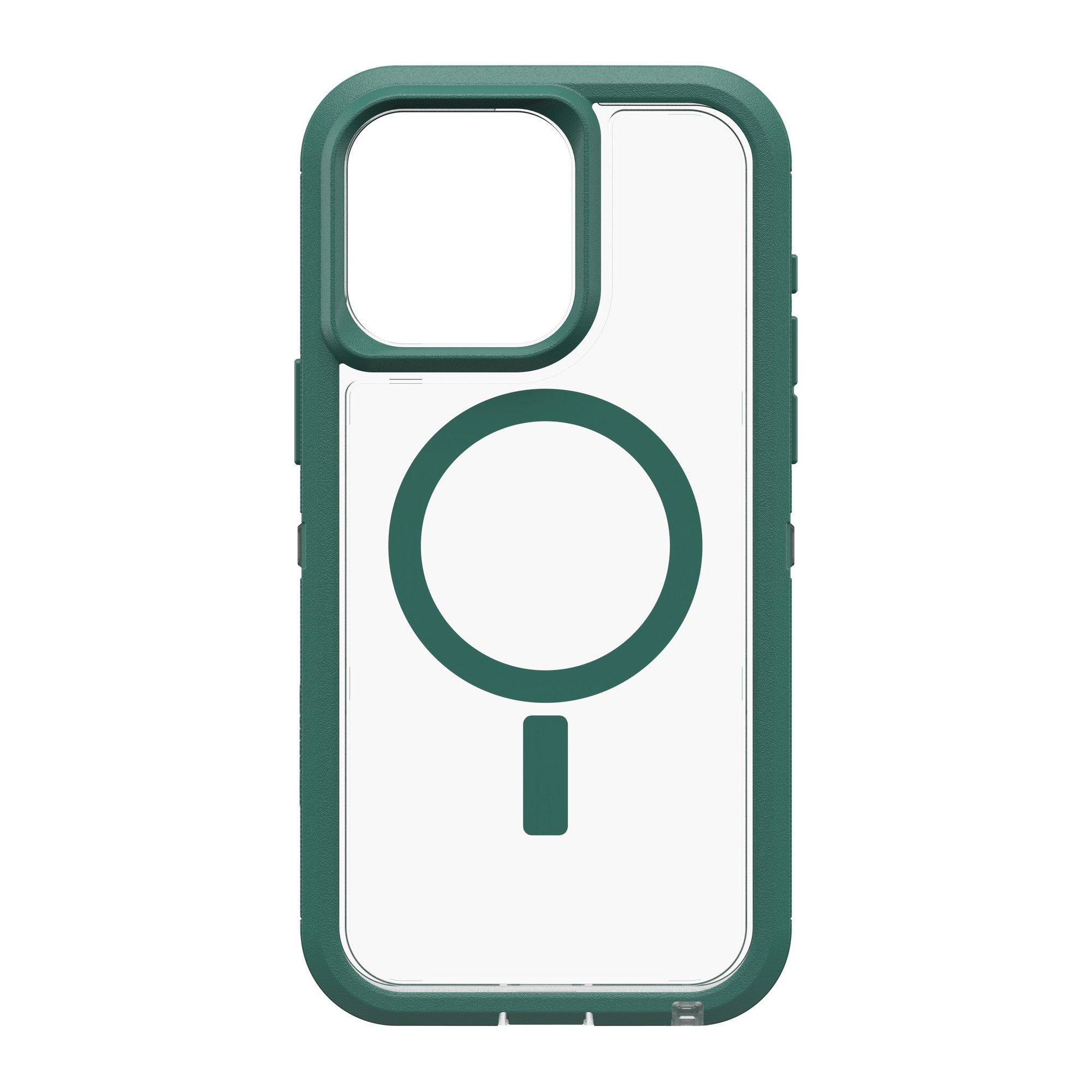 iPhone 15 Pro Max Otterbox Defender XT w/ MagSafe Clear Series Case - Clear/Green (Velvet Evergreen) - 15-11589