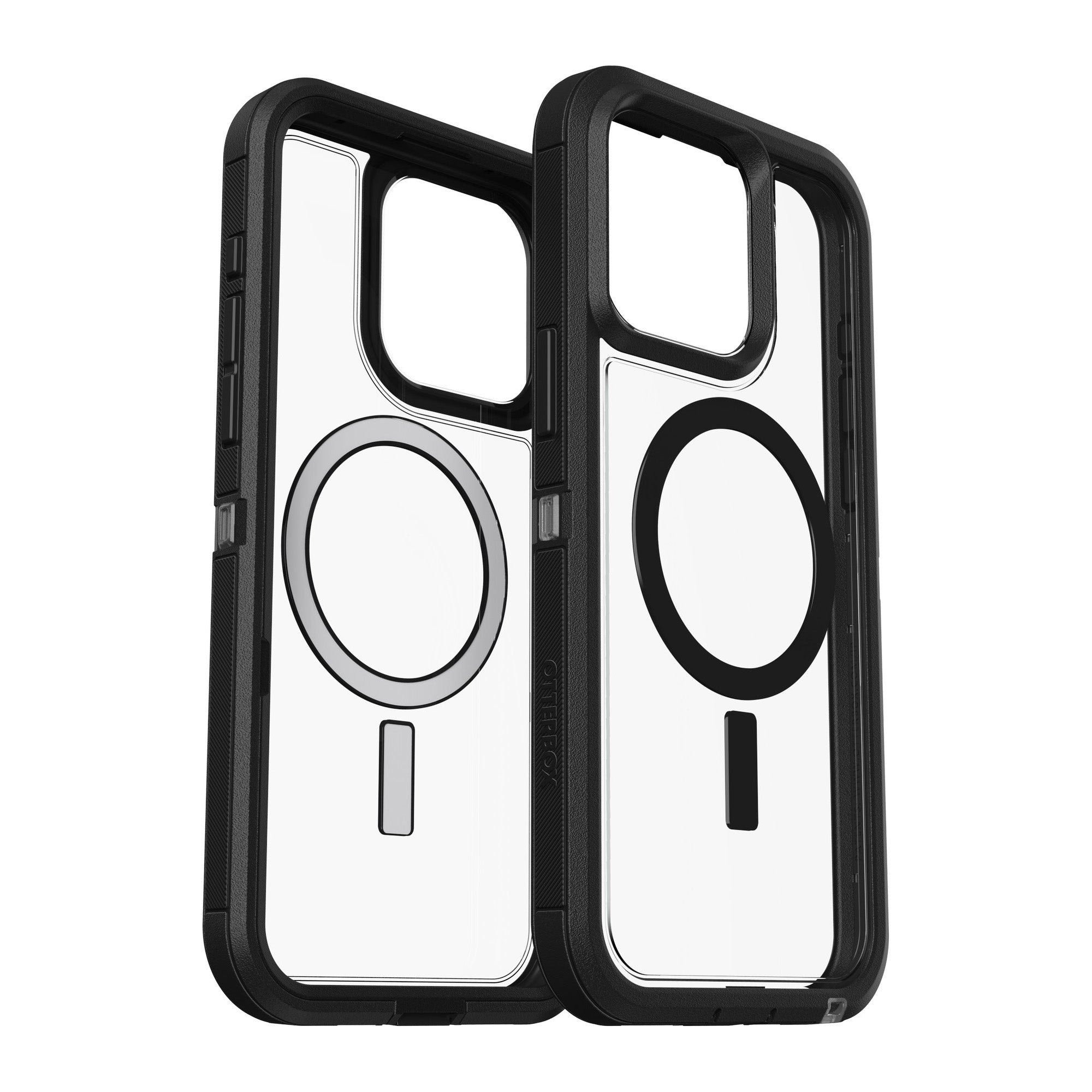 iPhone 15 Pro Max Otterbox Defender XT w/ MagSafe Clear Series Case - Clear/Black (Dark Side) - 15-11591