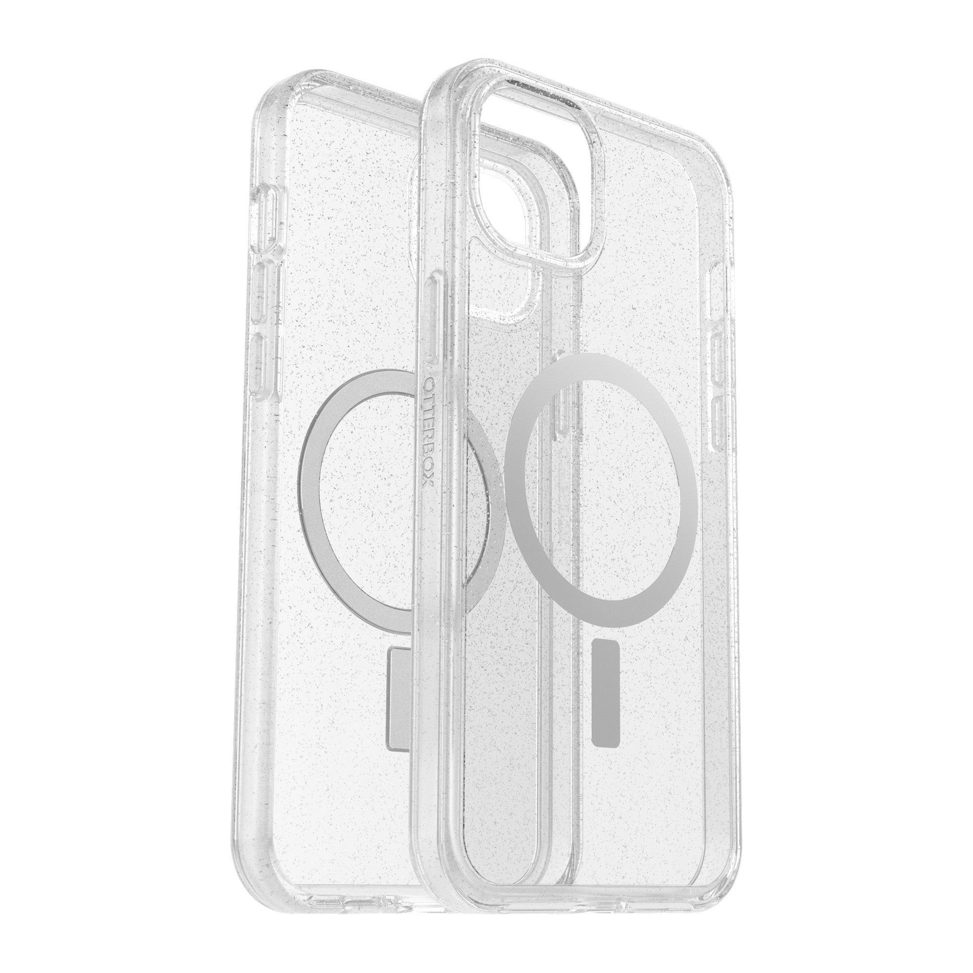 iPhone 15 Plus/14 Plus Otterbox Symmetry w/ MagSafe Clear Series Case - Silver (Stardust) - 15-11611