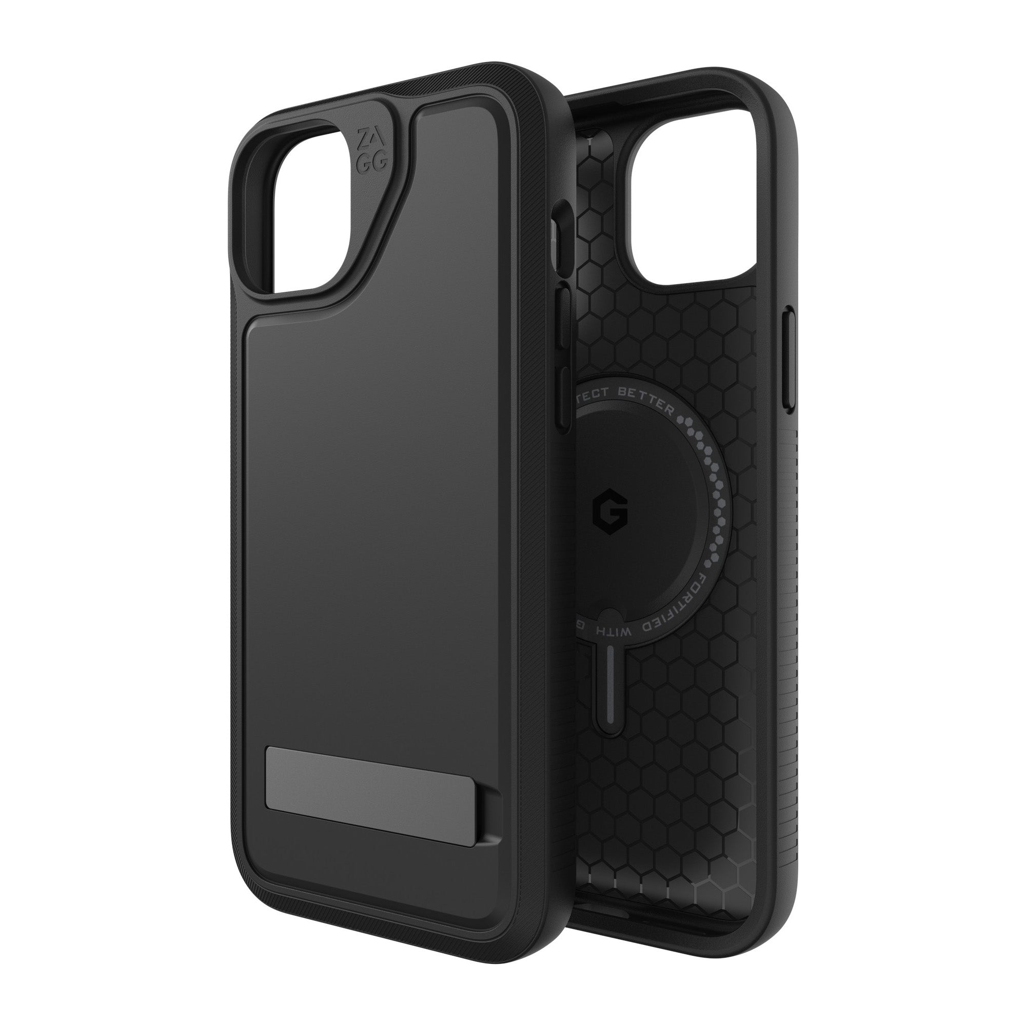 iPhone 15 Plus/14 Plus ZAGG (GEAR4) Everest Snap Kickstand Case - Black - 15-11683