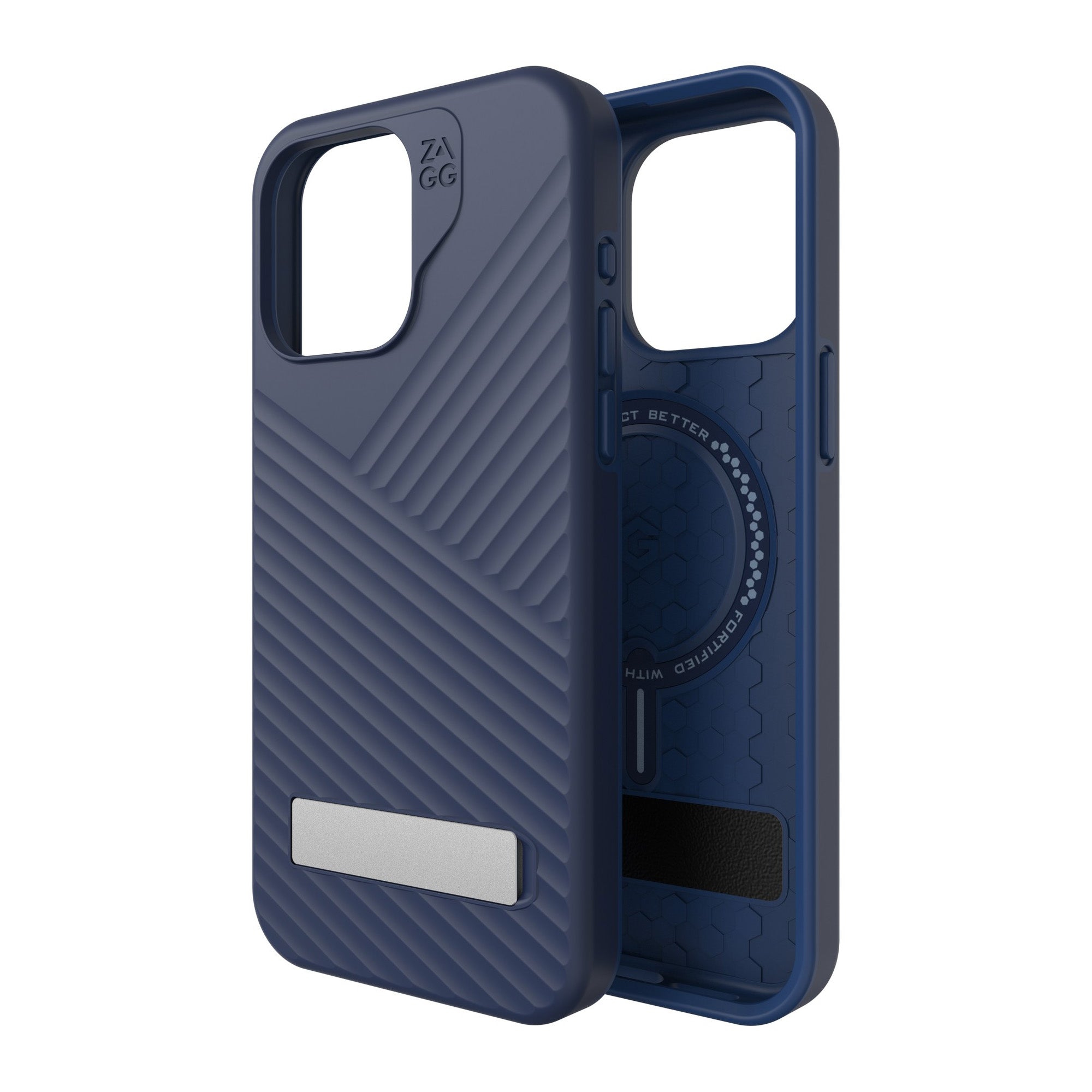 iPhone 15 Pro Max ZAGG (GEAR4) Denali Snap Kickstand Case - Navy - 15-11707