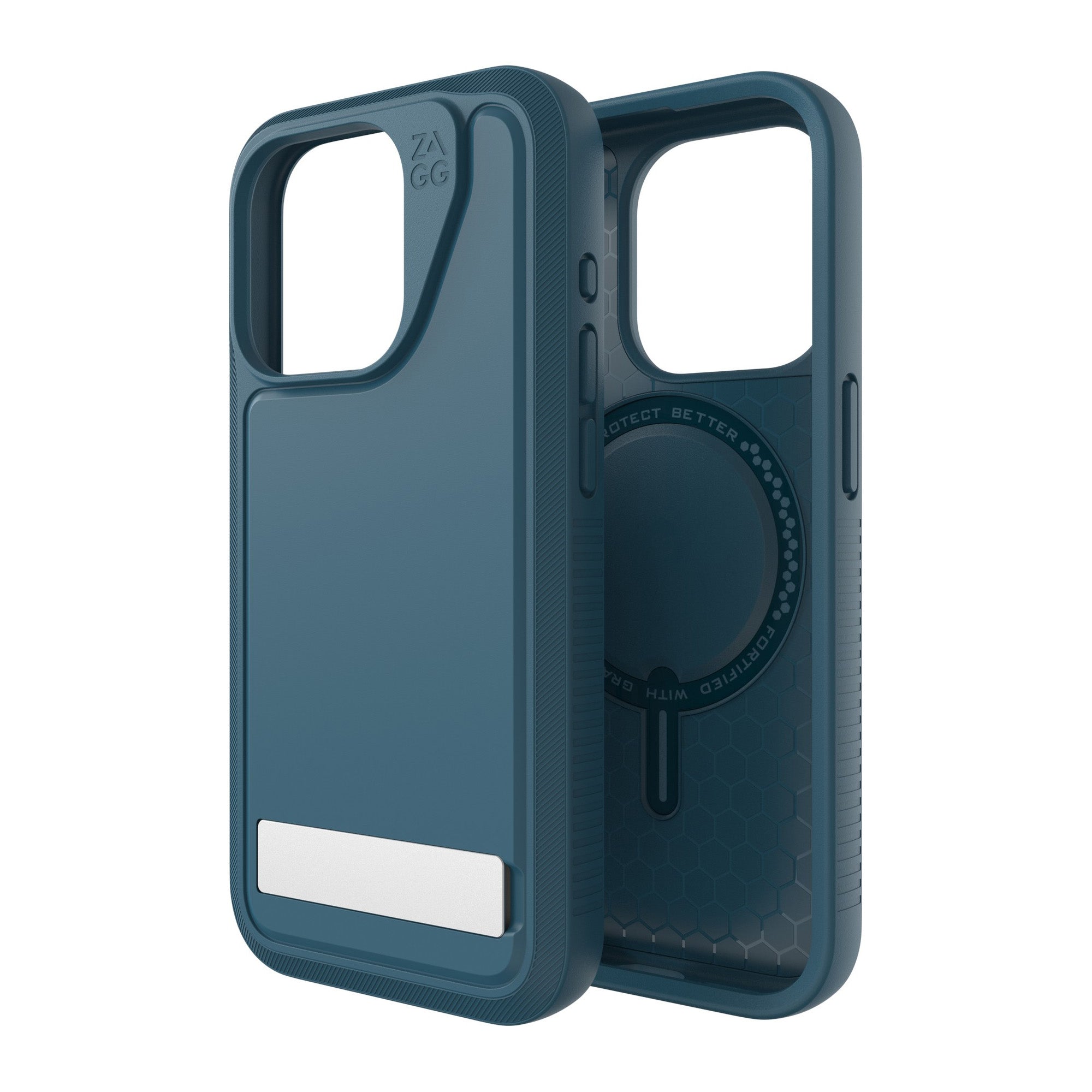 iPhone 15 Pro ZAGG (GEAR4) Everest Snap Kickstand Case - Marine - 15-11726