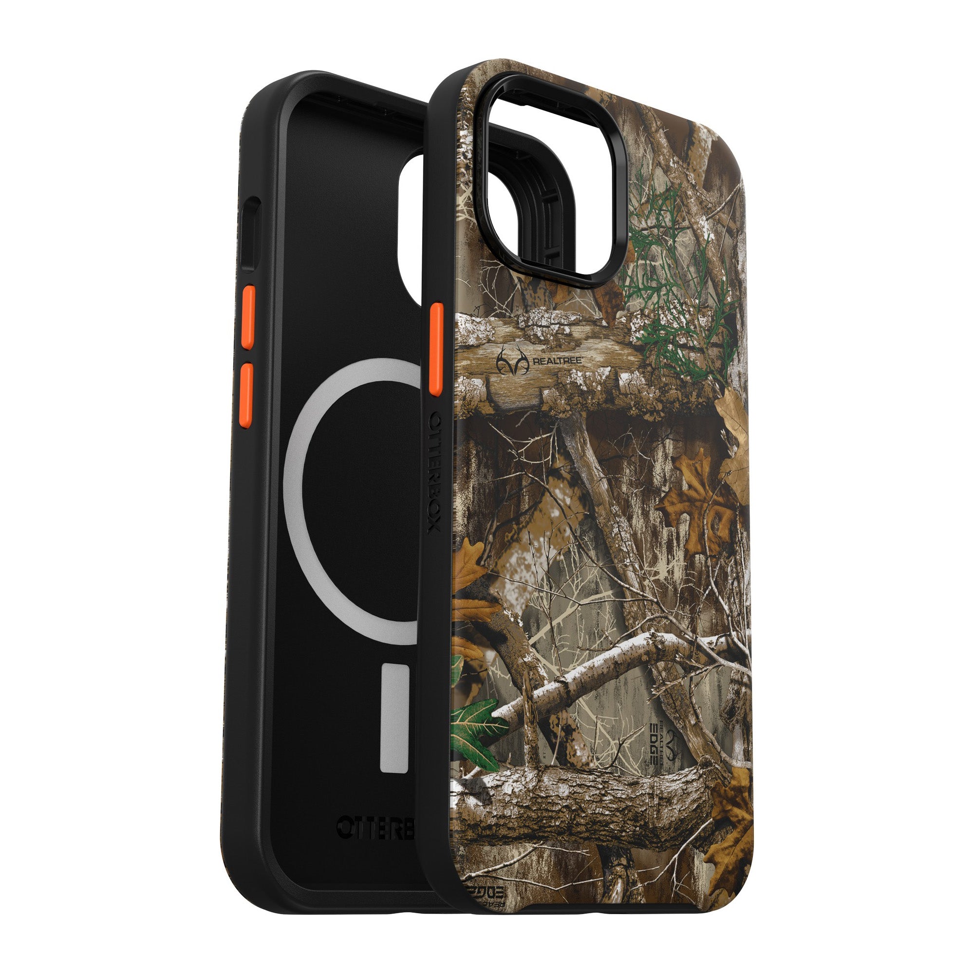 iPhone 15/14/13 Otterbox Symmetry w/ MagSafe Graphics Series Case - Black (Realtree Edge) - 15-11738