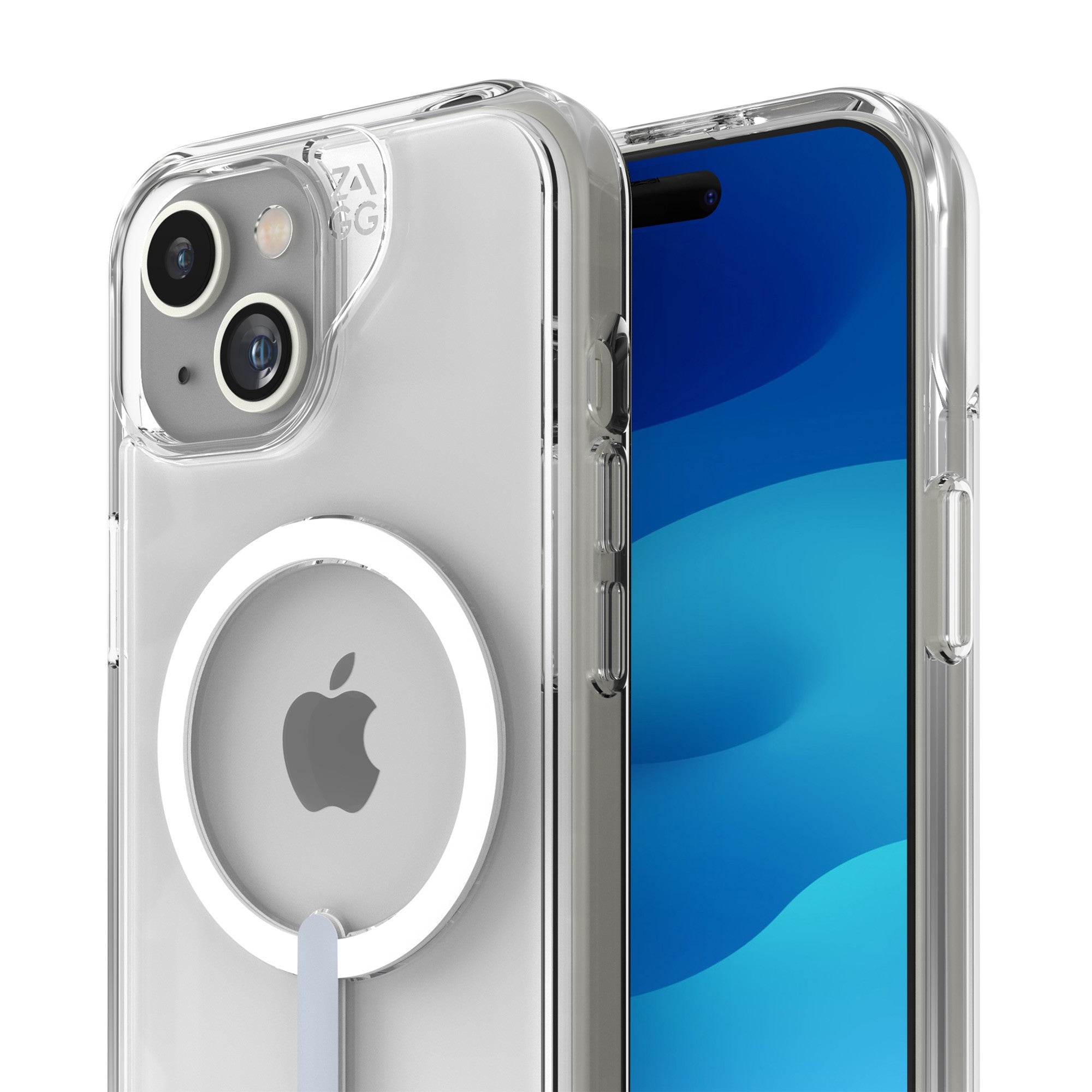 iPhone 15/14/13 ZAGG (GEAR4) Crystal Palace Snap Kickstand Case - Clear - 15-11778