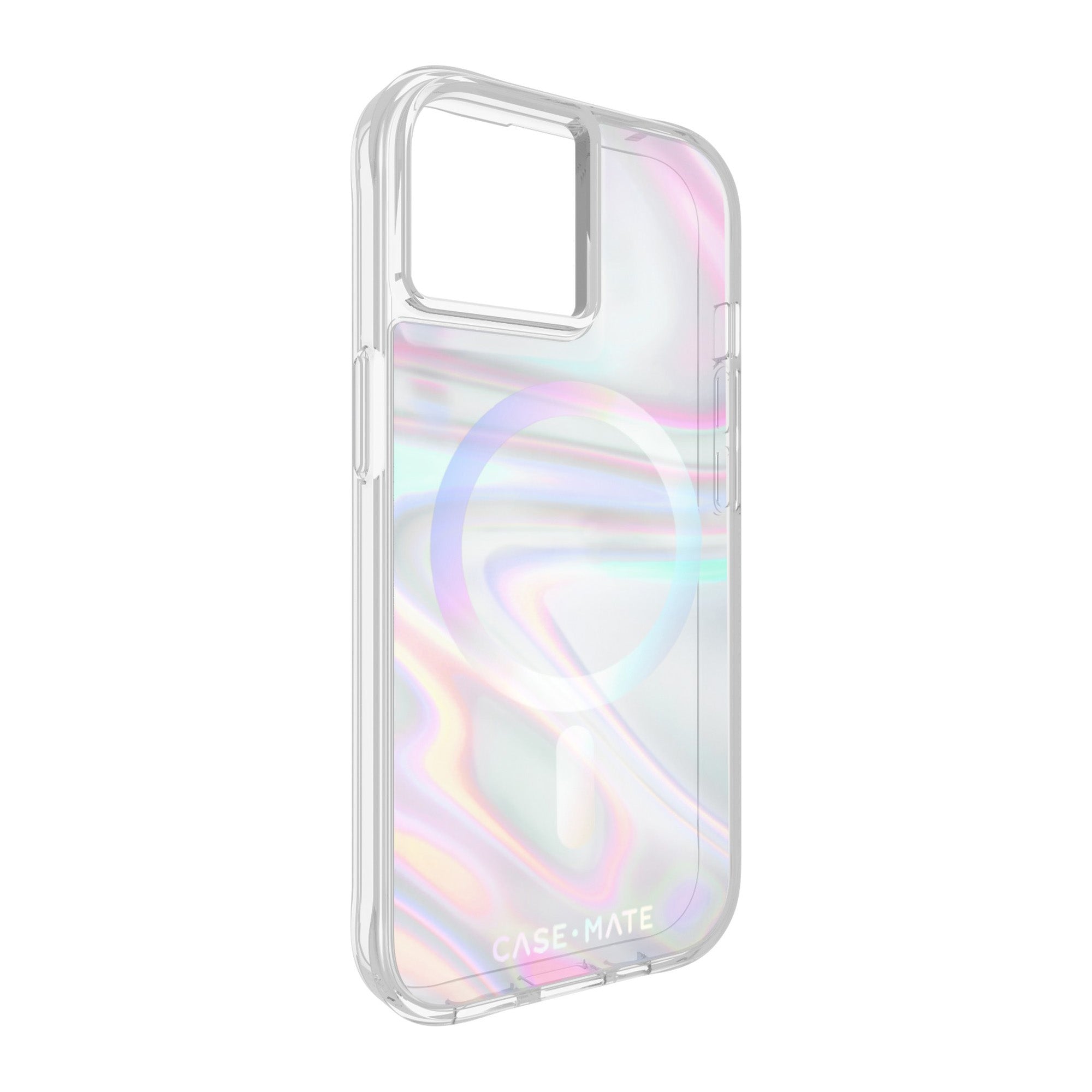 iPhone 15/14/13 Case-Mate Soap Bubble MagSafe Case - Iridescent - 15-11783