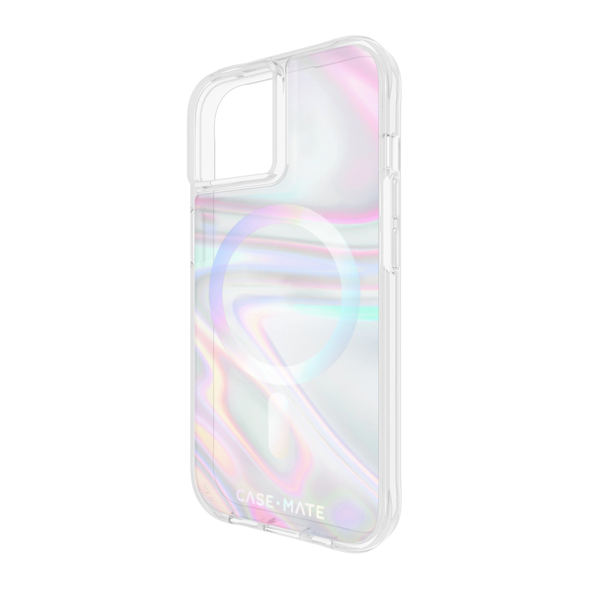 iPhone 15/14/13 Case-Mate Soap Bubble MagSafe Case - Iridescent - 15-11783