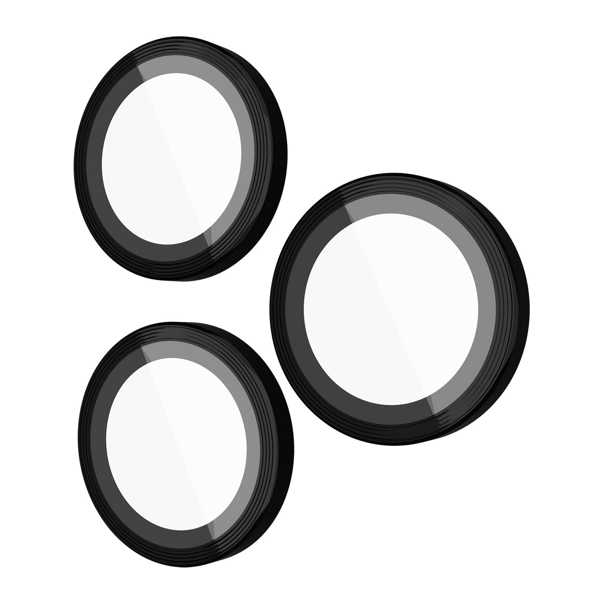 iPhone 15 Pro Max/15 Pro Case-Mate Aluminum Ring Glass Lens Protector - Black - 15-11839
