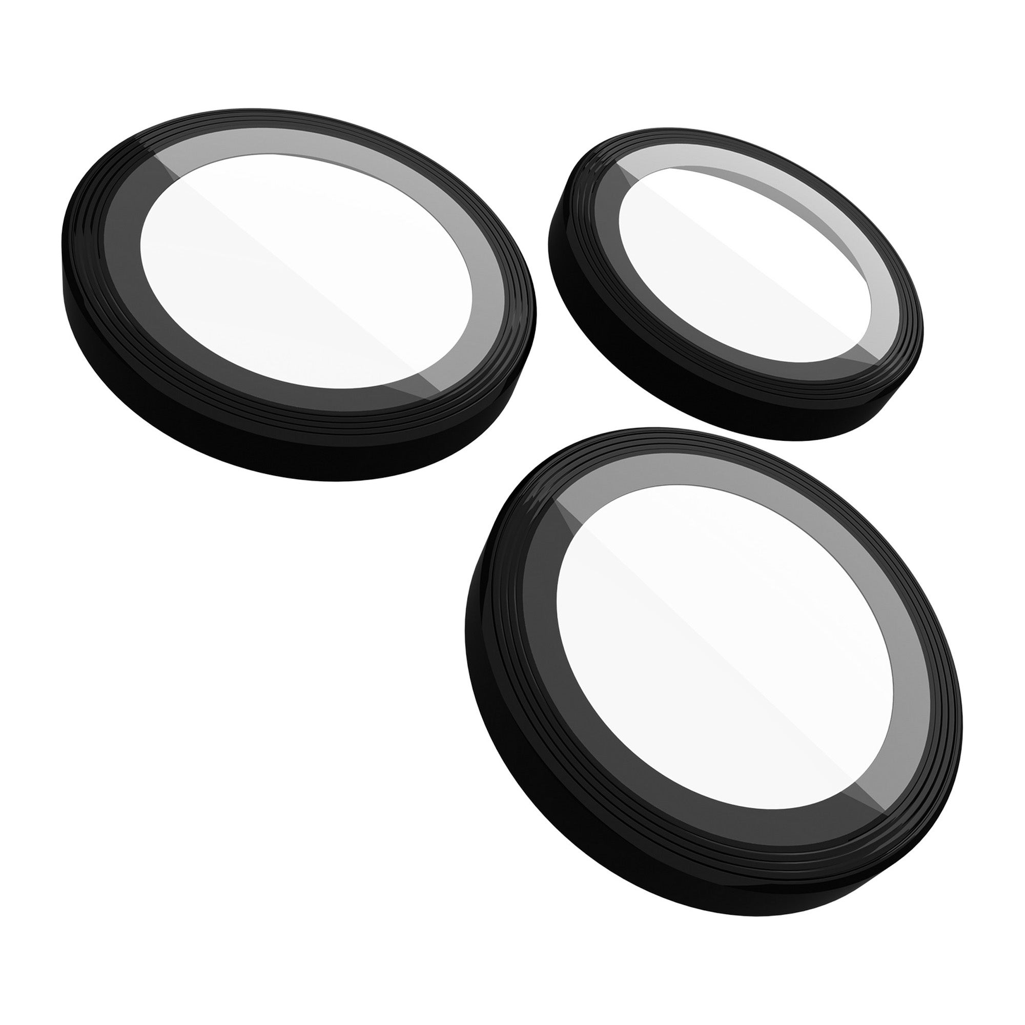 iPhone 15 Pro Max/15 Pro Case-Mate Aluminum Ring Glass Lens Protector - Black - 15-11839